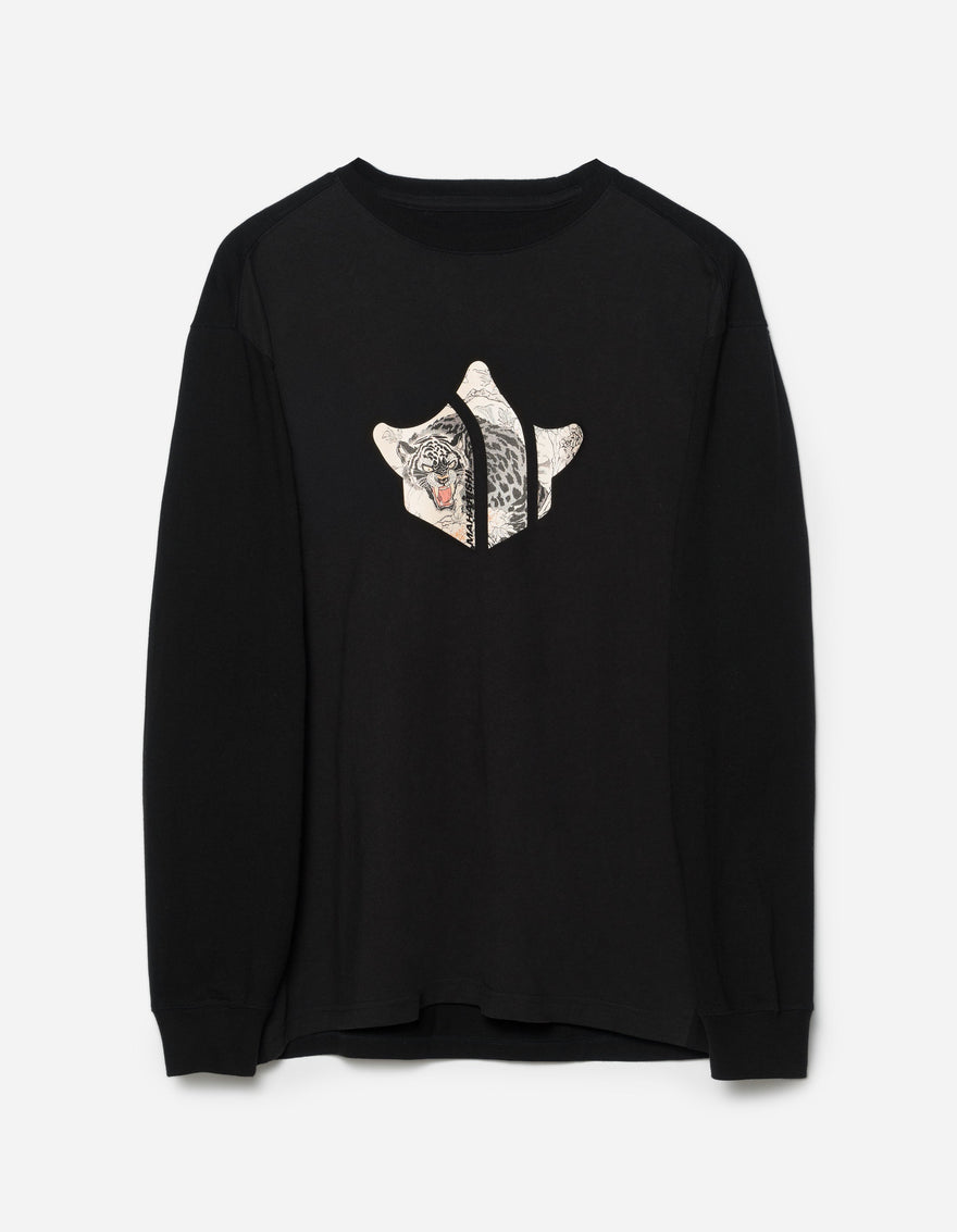 7358 Panther Temple L/S T-Shirt Black
