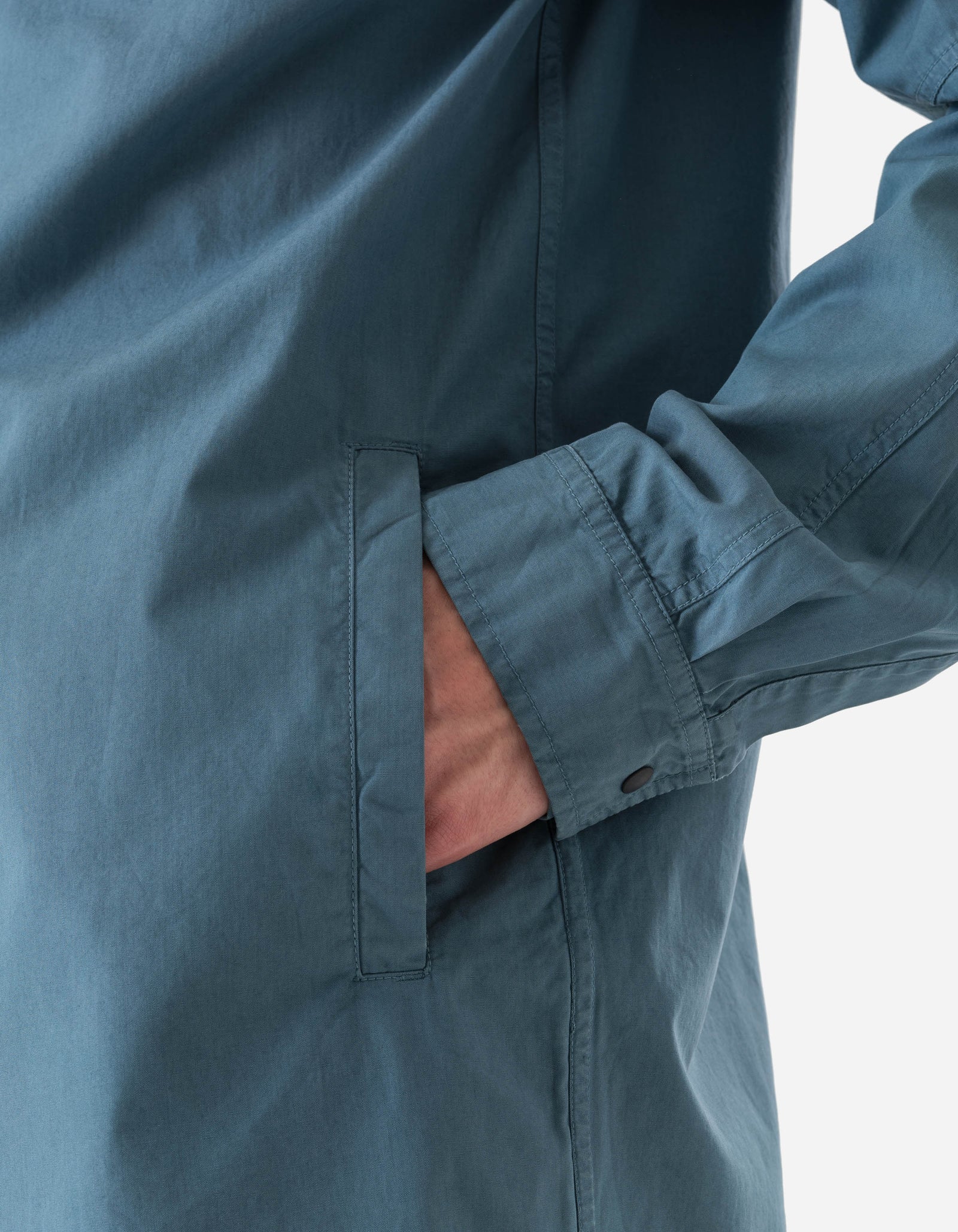 7409 Long Zipped Kurta Shirt Airforce Blue