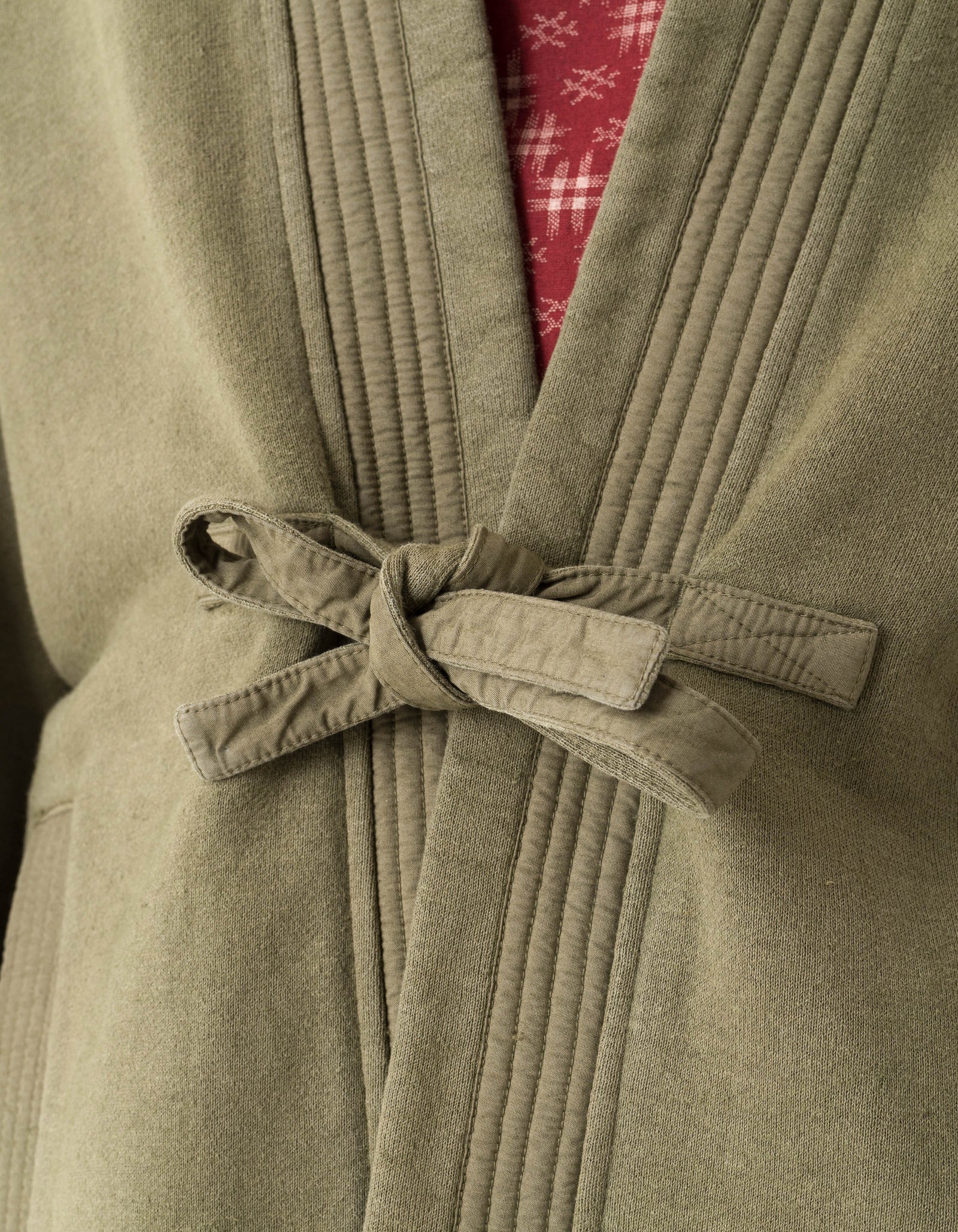 7206 Hemp Kimono Sweat Olive OG-107F