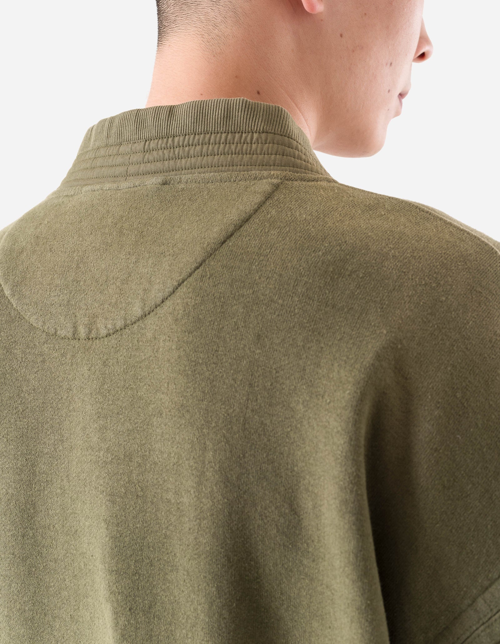 7206 Hemp Kimono Sweat Olive OG-107F