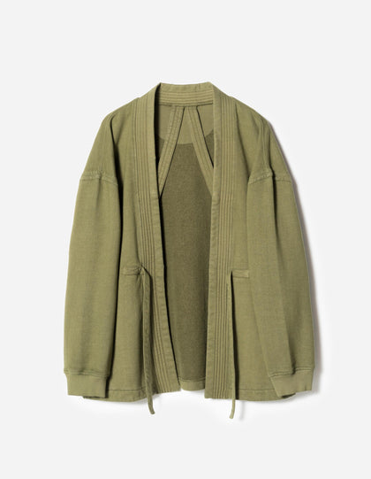 7206 Hemp Kimono Sweat Olive OG-107F