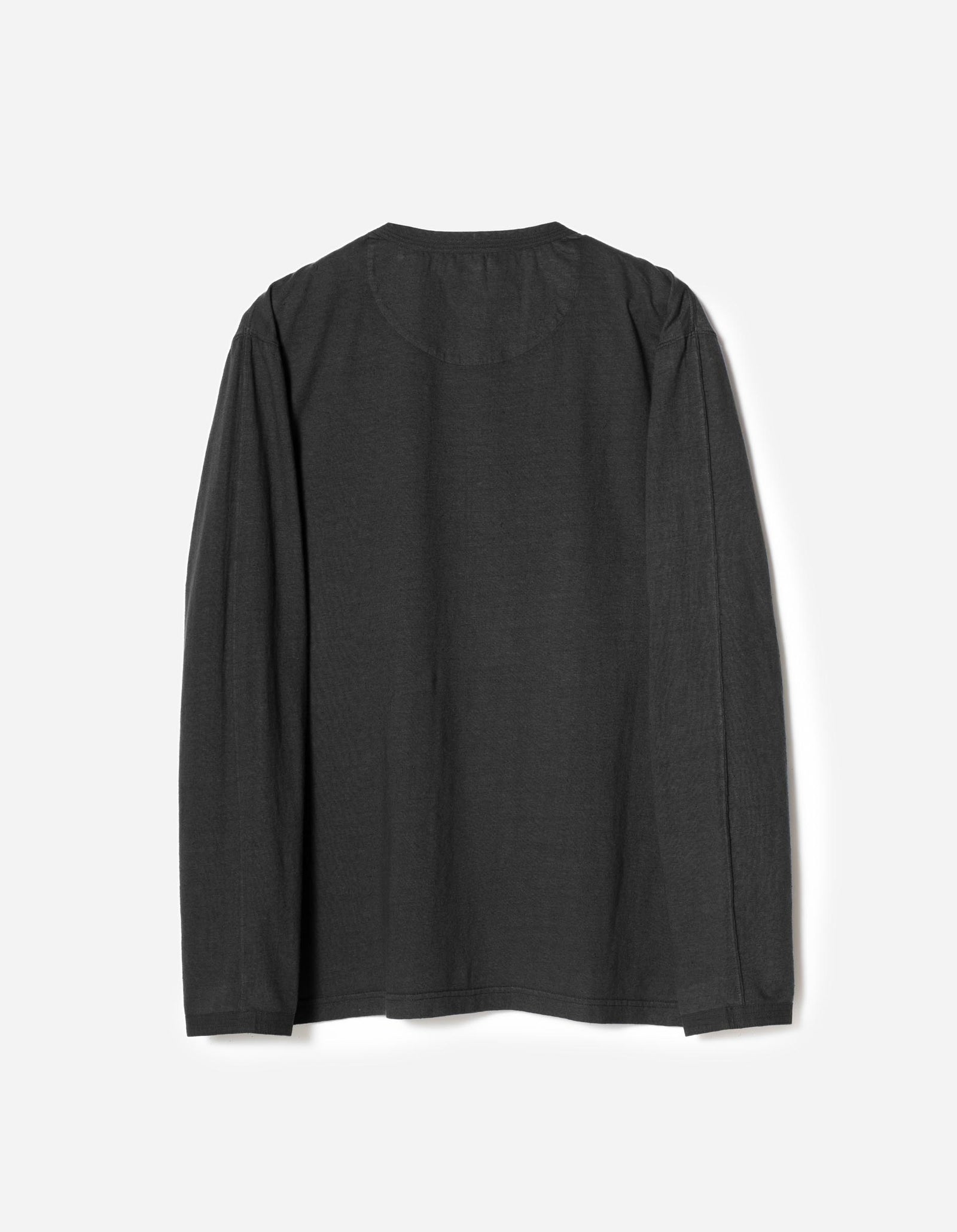 7208 Cotton Hemp Henley L/S T-Shirt Navy