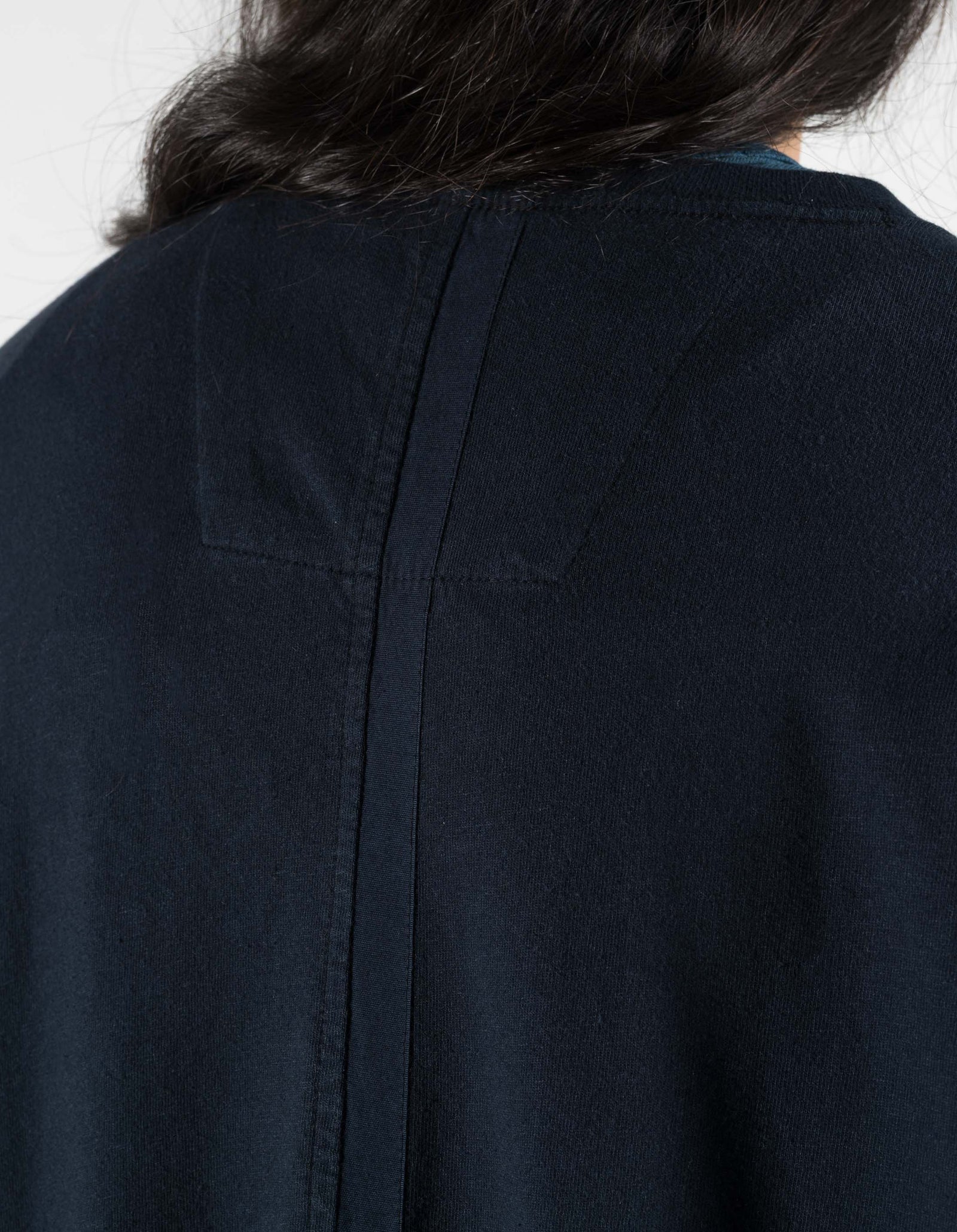 7210 Cotton Hemp Kimono T-shirt Navy