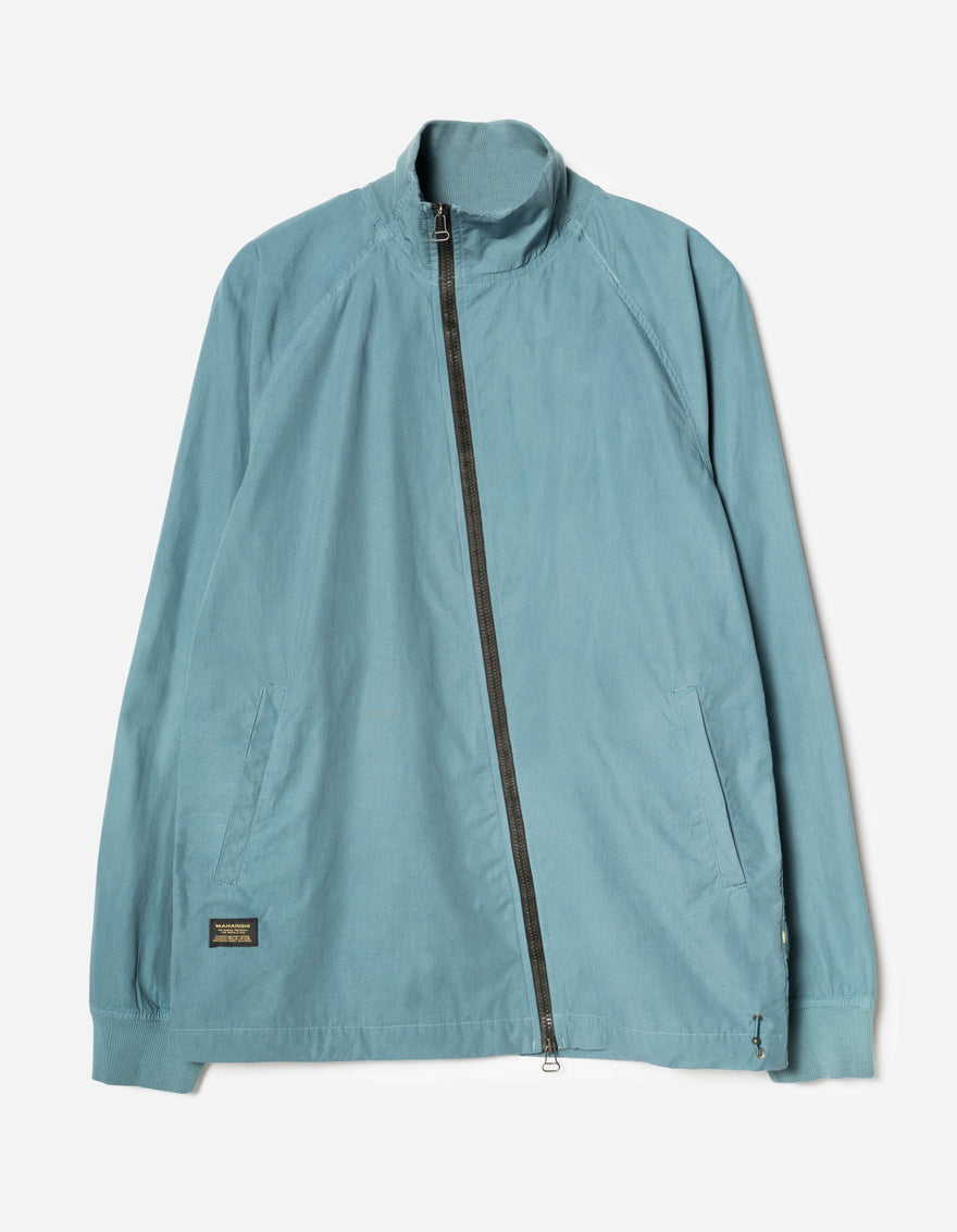 7412 Asym Woven Track Top Airforce Blue
