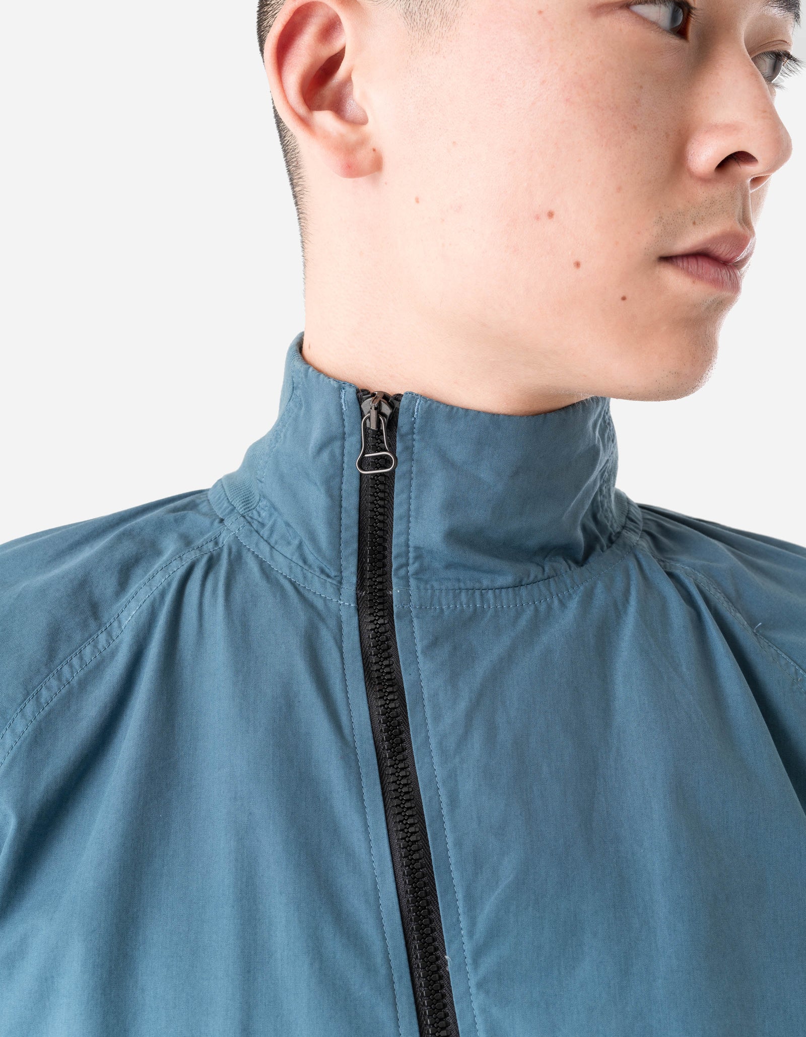 7412 Asym Woven Track Top Airforce Blue