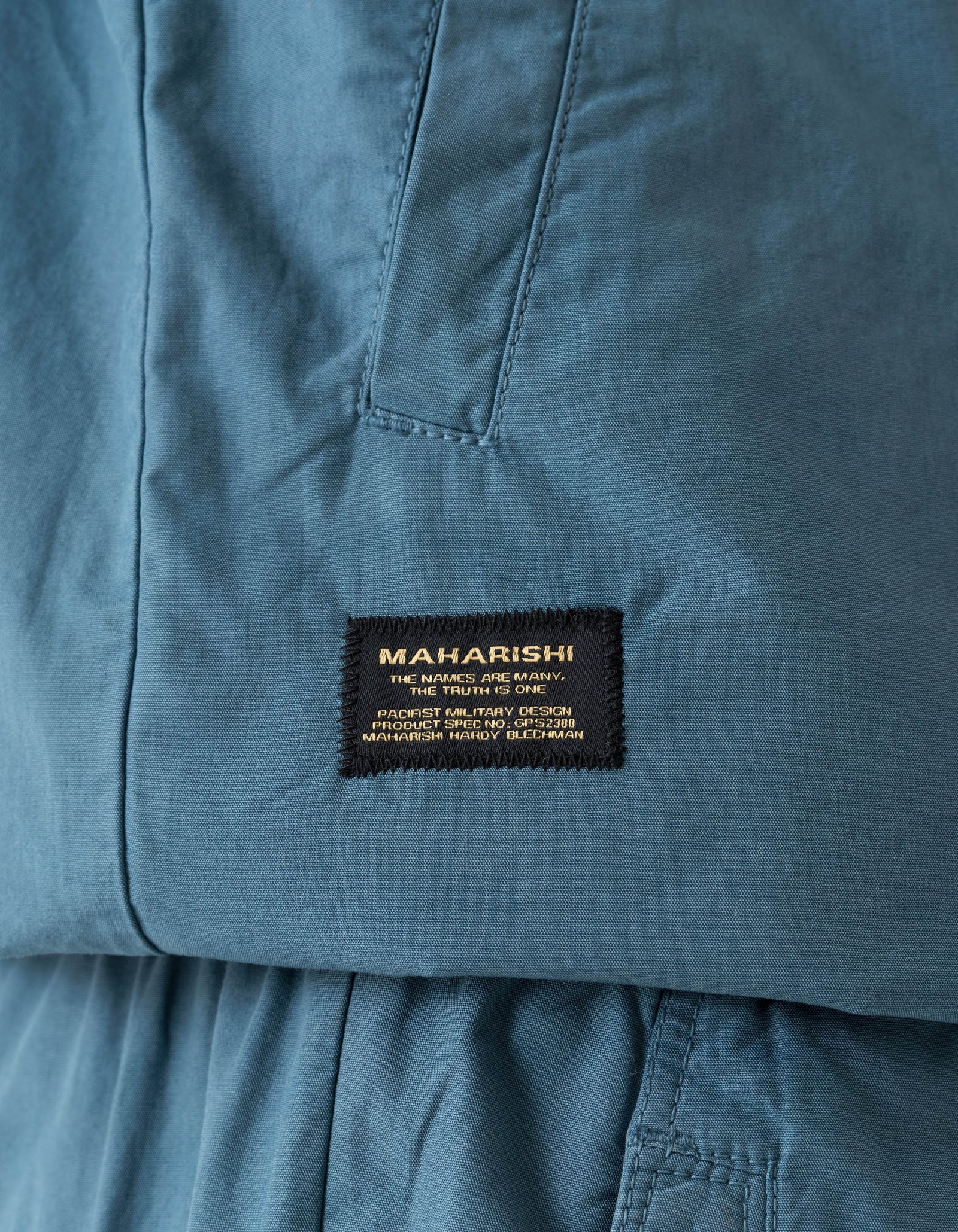 7412 Asym Woven Track Top Airforce Blue