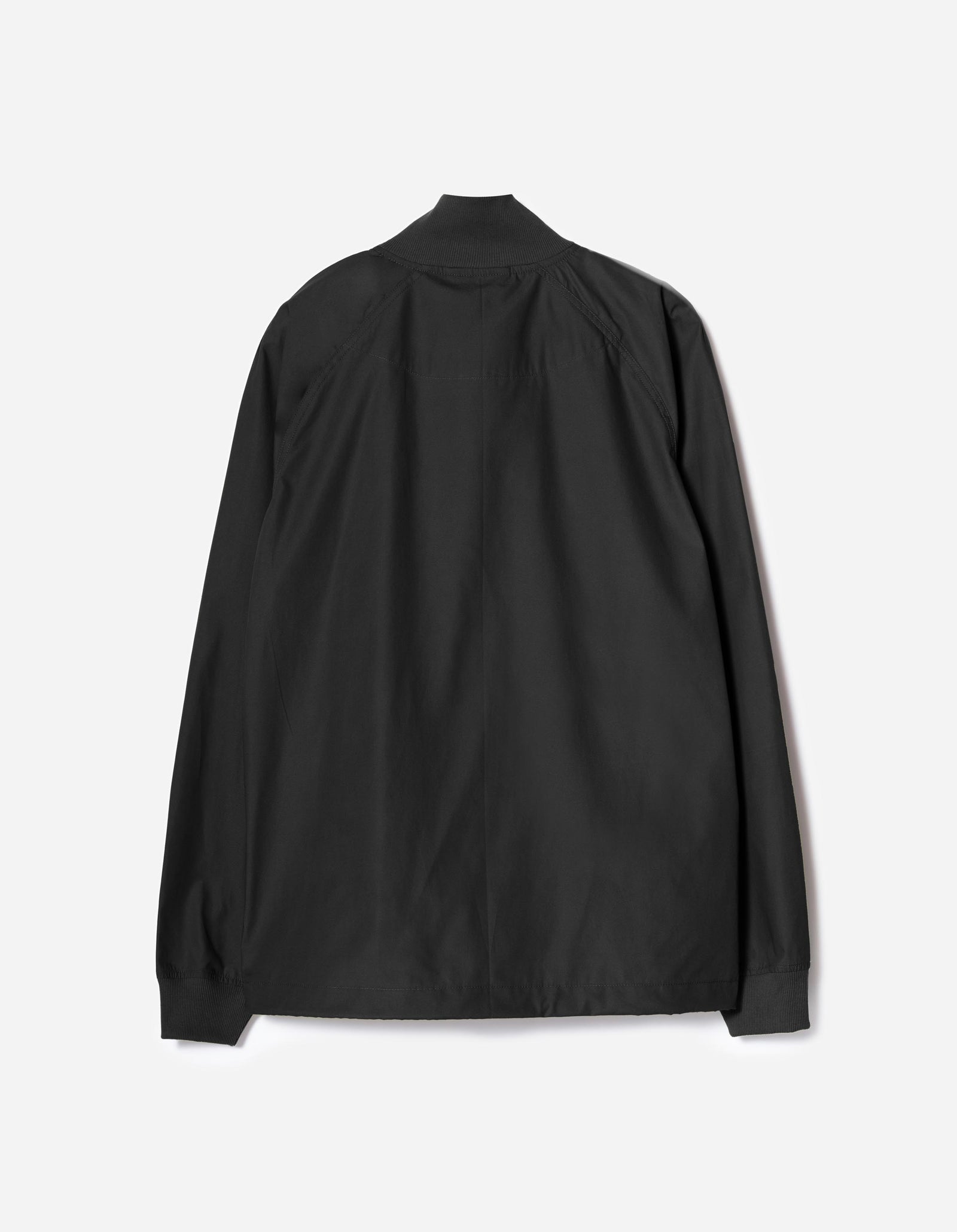 7211 Asym Woven Track Top Black