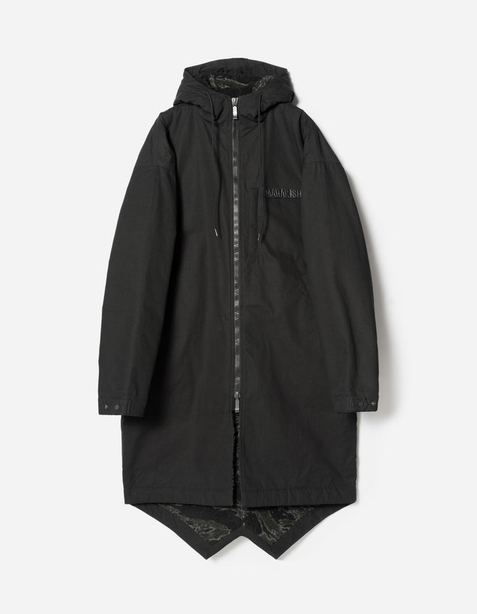 7214 Beach Fishtail Parka Black