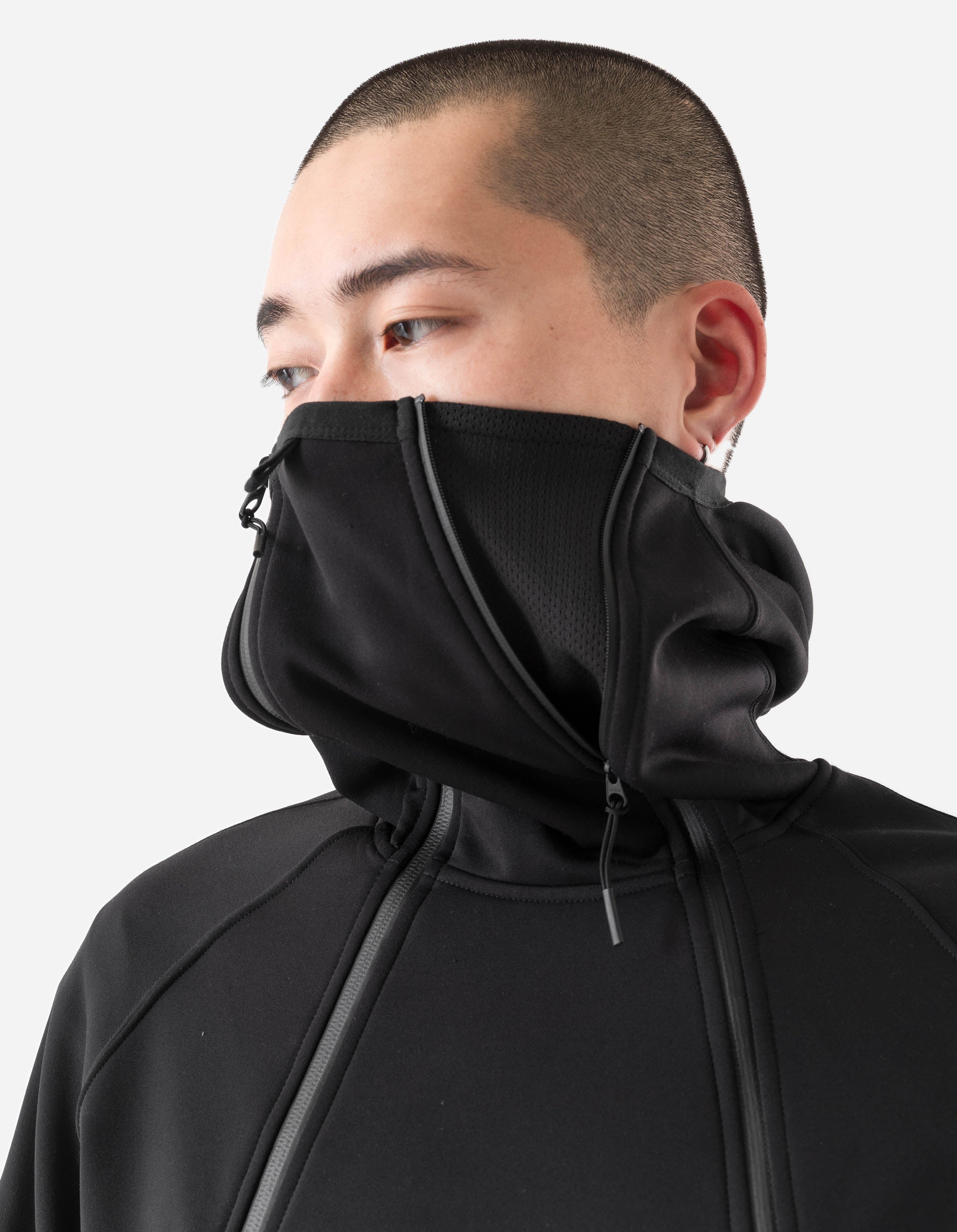 7228 Cordura Fleece Tech Hoody Black – Maharishi