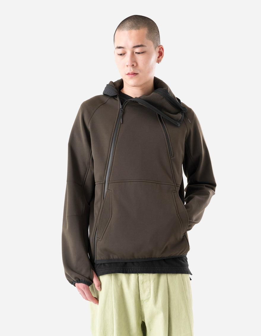 7228 Cordura Fleece Tech Hoody Brown