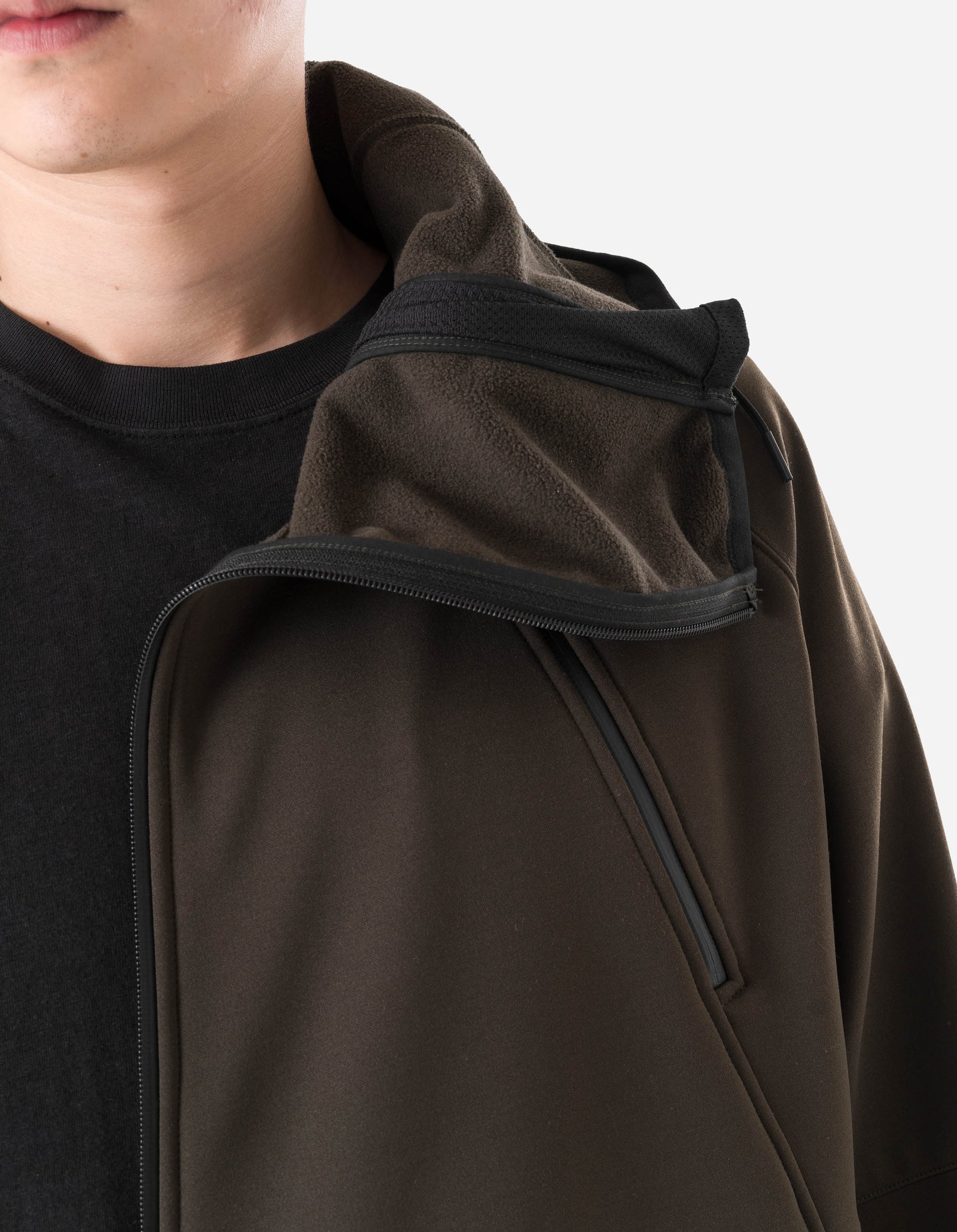 7228 Cordura Fleece Tech Hoody Brown