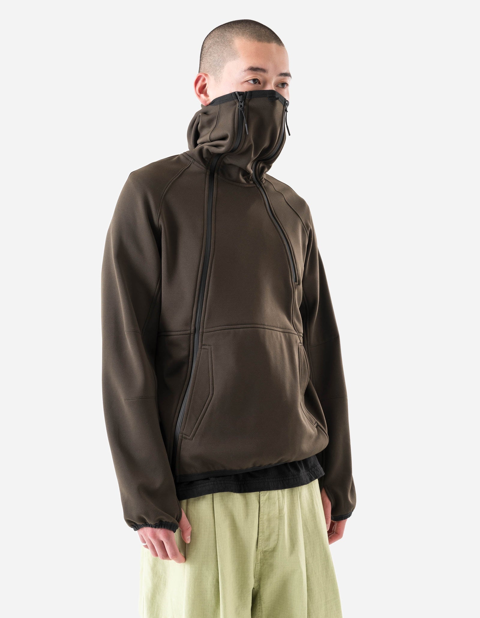 7228 Cordura Fleece Tech Hoody Brown