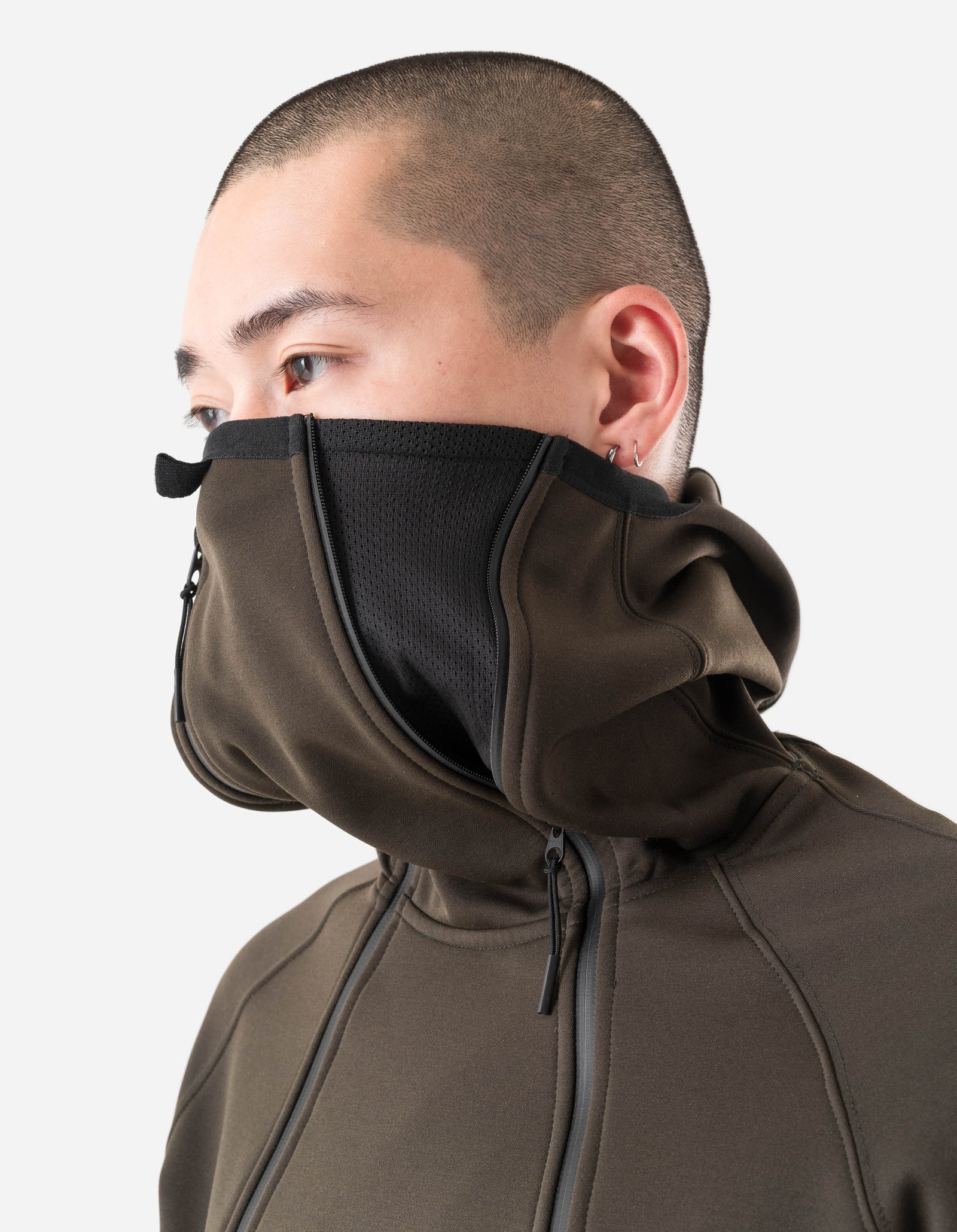 7228 Cordura Fleece Tech Hoody Brown