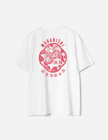 7238 Paper Cut Kirin T-Shirt White