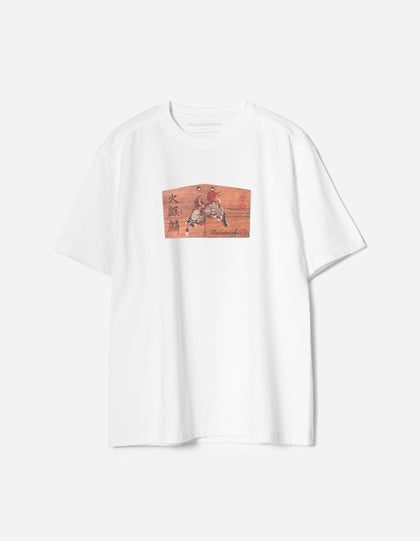 7240 Ema Kirin Plaque T-Shirt White