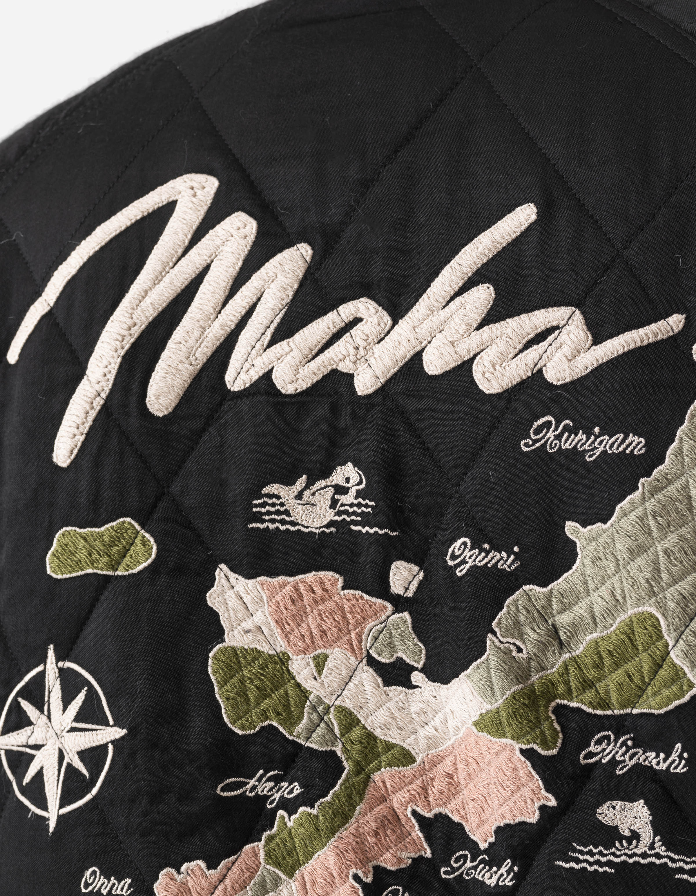 7243 Camp Hardy Tour Sukajan Jacket Black – Maharishi