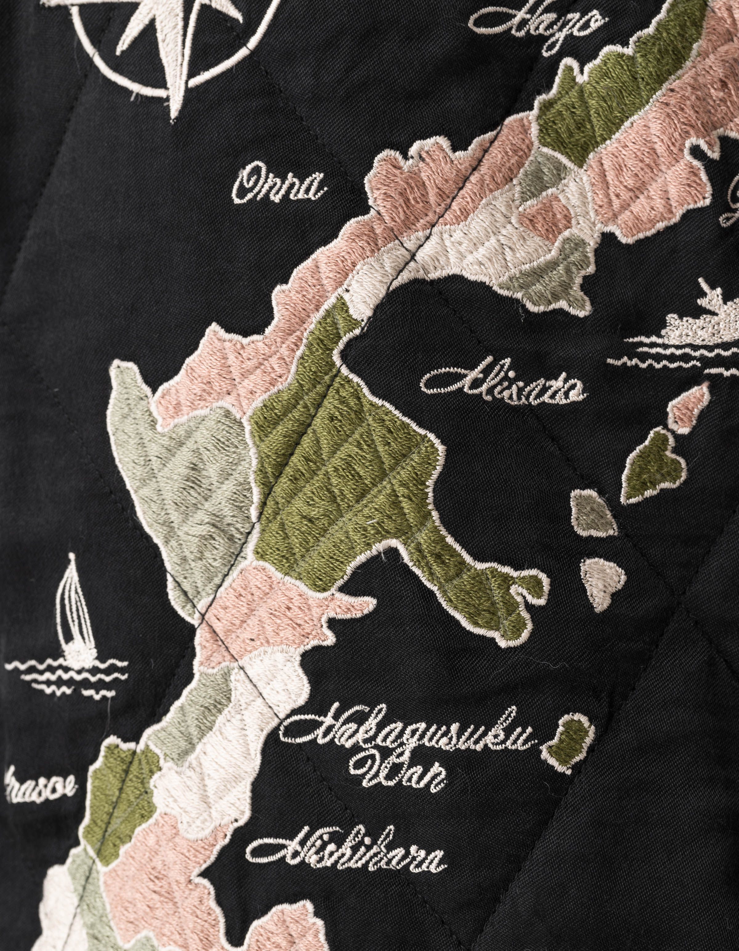 7243 Camp Hardy Tour Sukajan Jacket Black – Maharishi