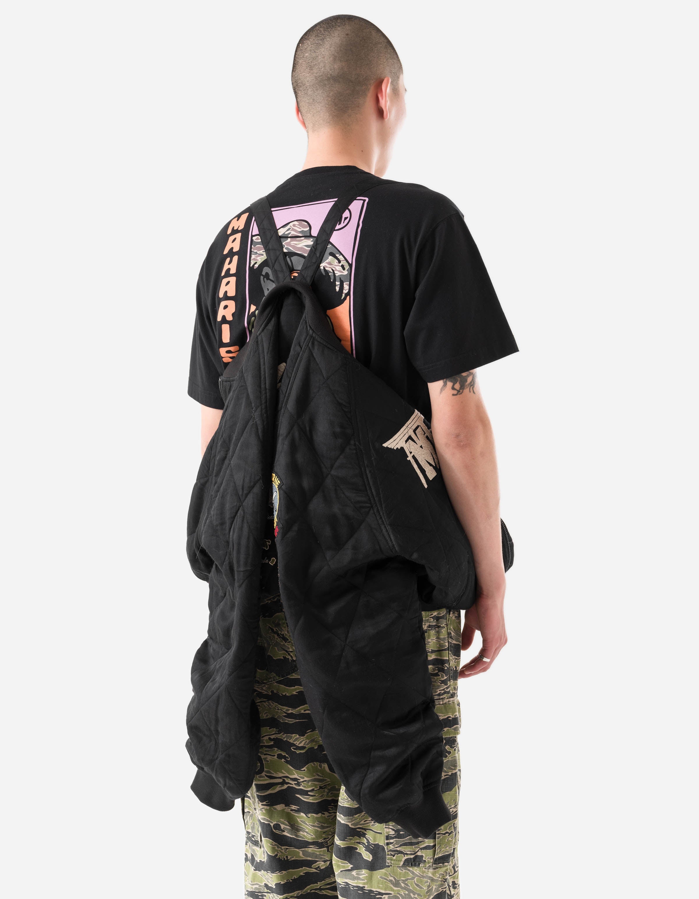 7243 Camp Hardy Tour Sukajan Jacket Black – Maharishi 7243 Camp Hardy Tour Sukajan Jacket Black – Maharishi