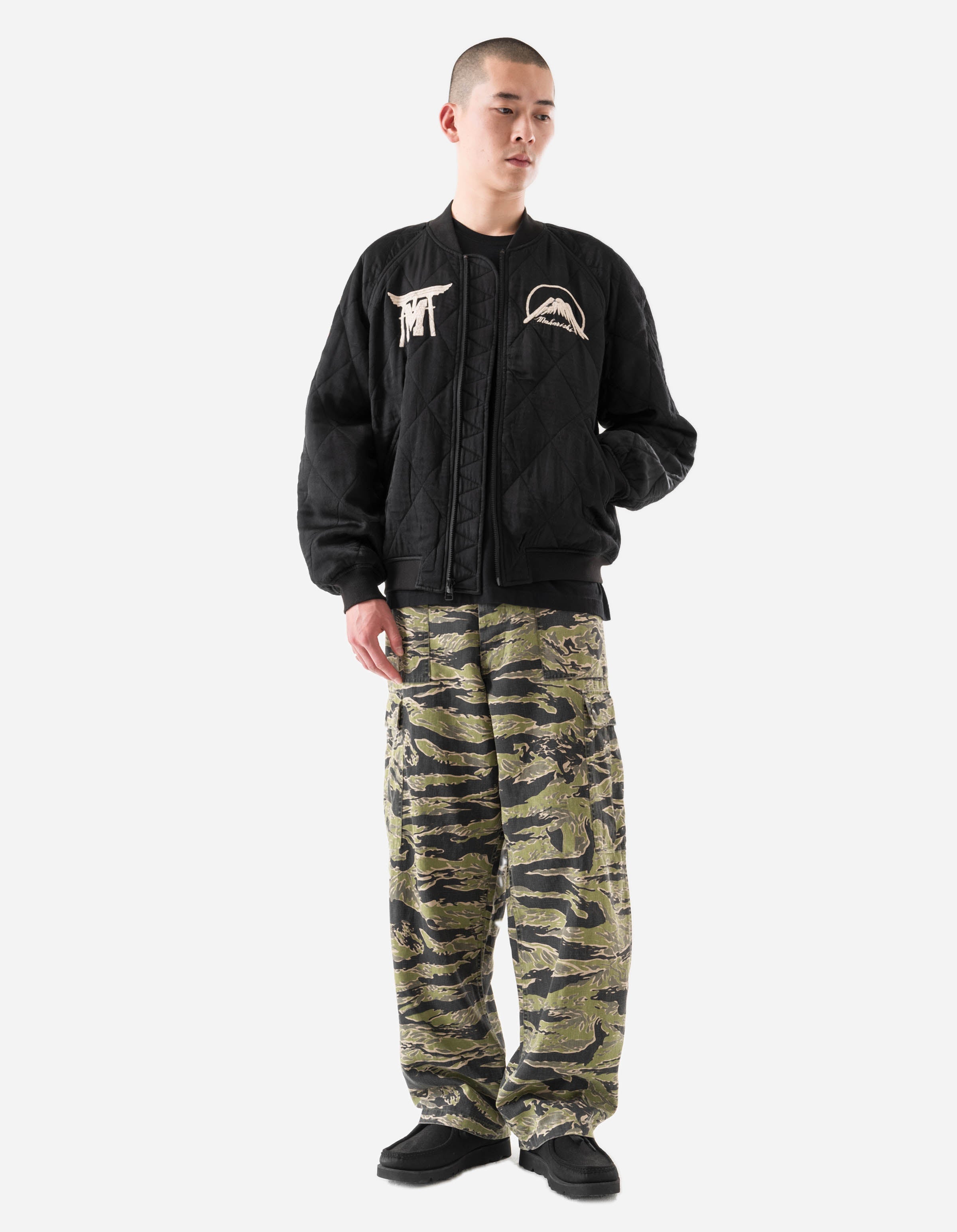 7243 Camp Hardy Tour Sukajan Jacket Black – Maharishi