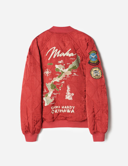 7243 Camp Hardy Tour Sukajan Jacket Red