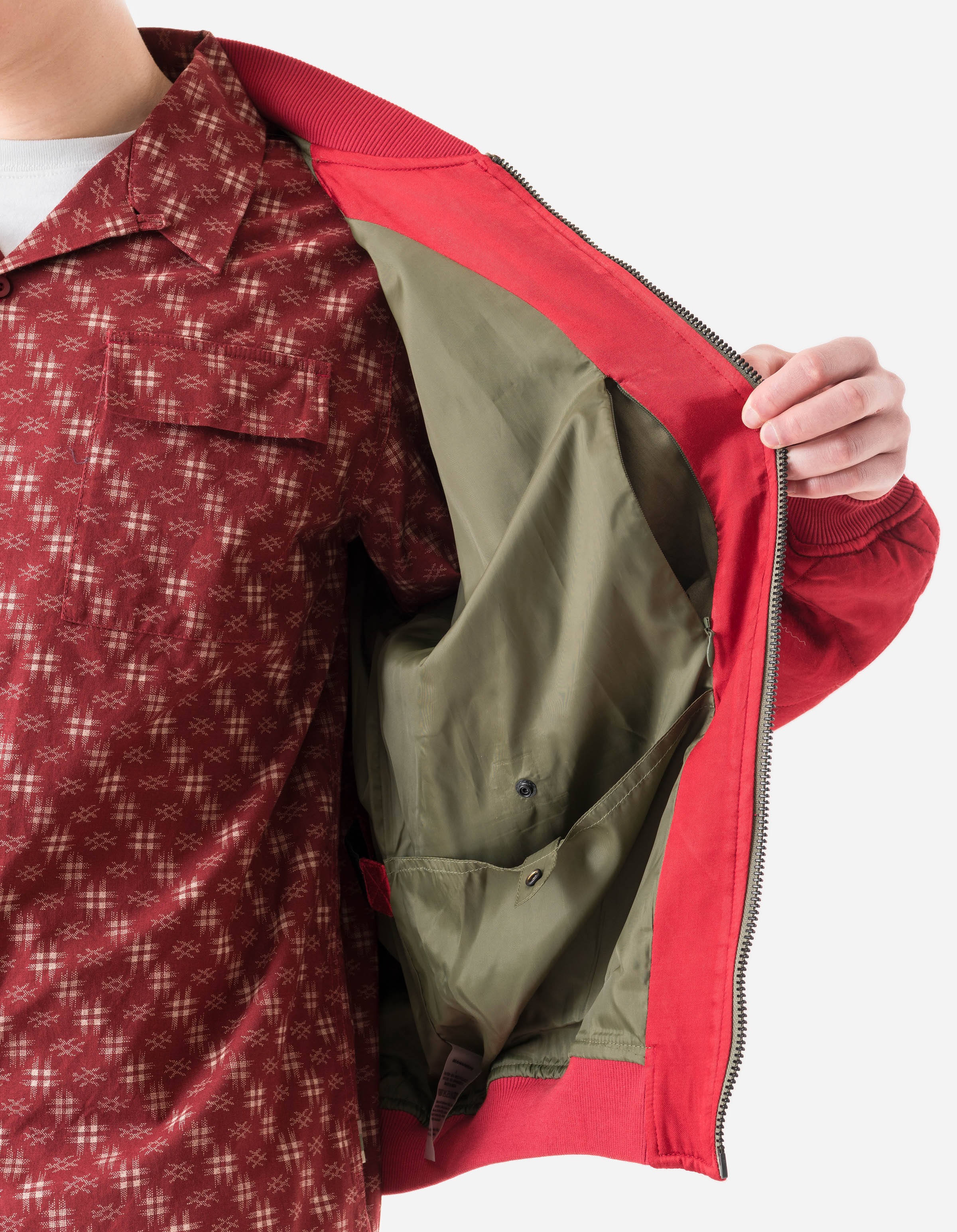 7243 Camp Hardy Tour Sukajan Jacket Red – Maharishi
