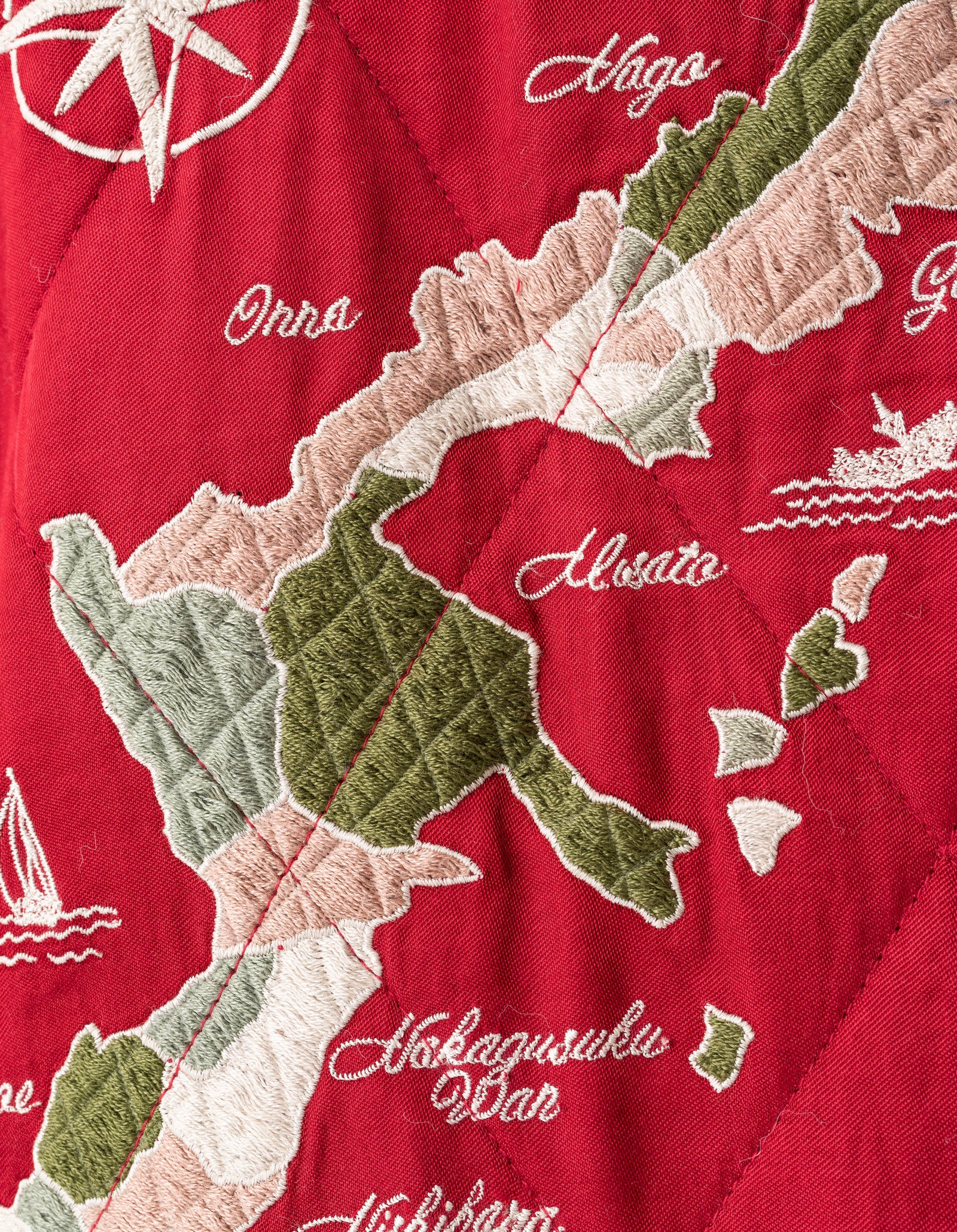 7243 Camp Hardy Tour Sukajan Jacket Red