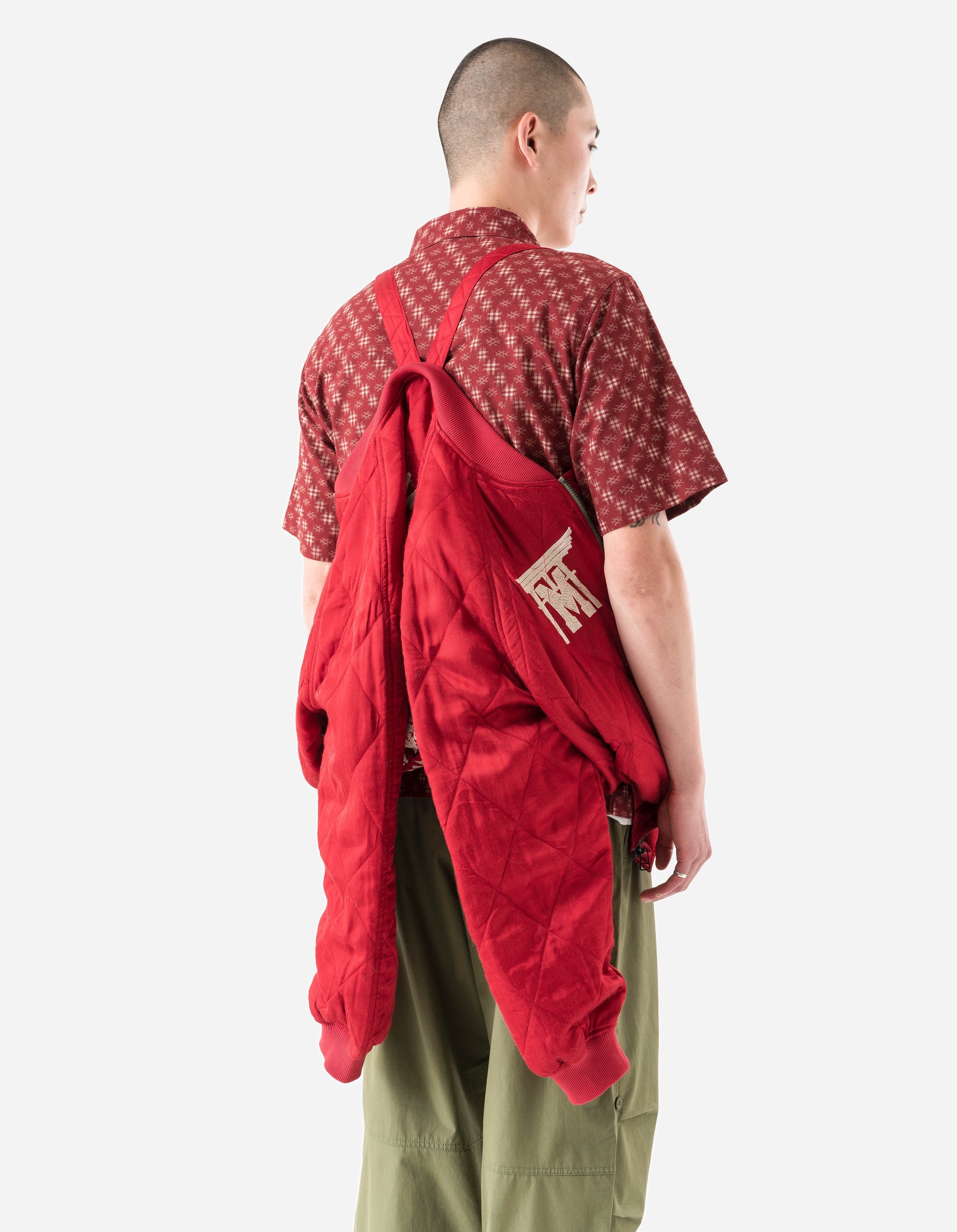 スカジャン　Hyakkaryouran Size.S 7243 Camp Hardy Tour Sukajan Jacket Red – Maharishi