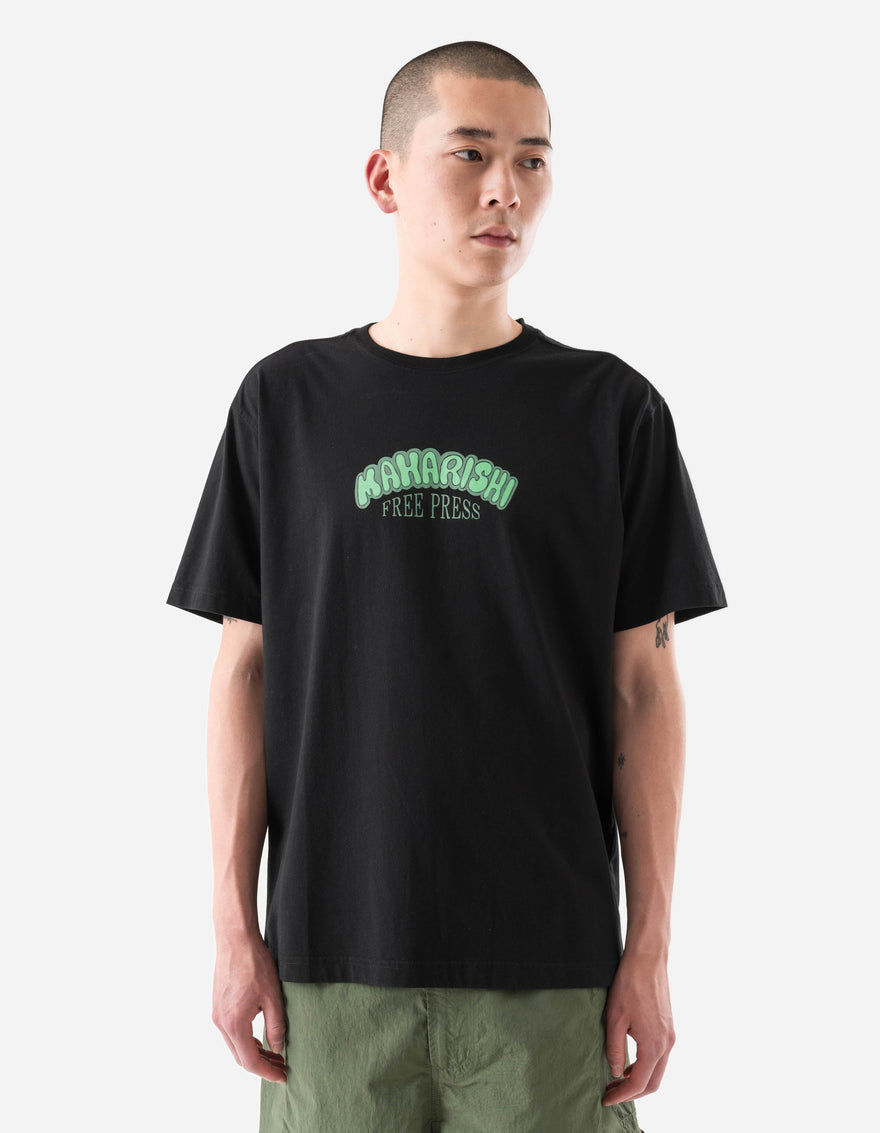 7261 Peace & Love Press S/S T-Shirt Black