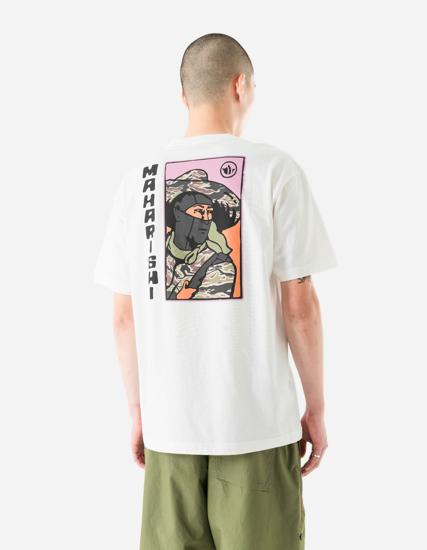 7262 Japanese Menko Card S/S T-Shirt White
