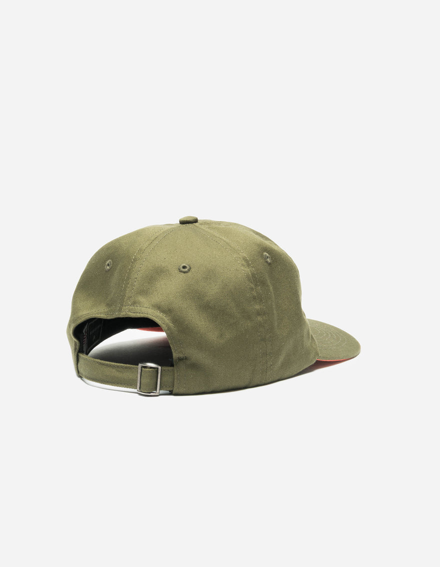 7263 Temple M Okinawa 6 Panel Cap Olive OG-107F