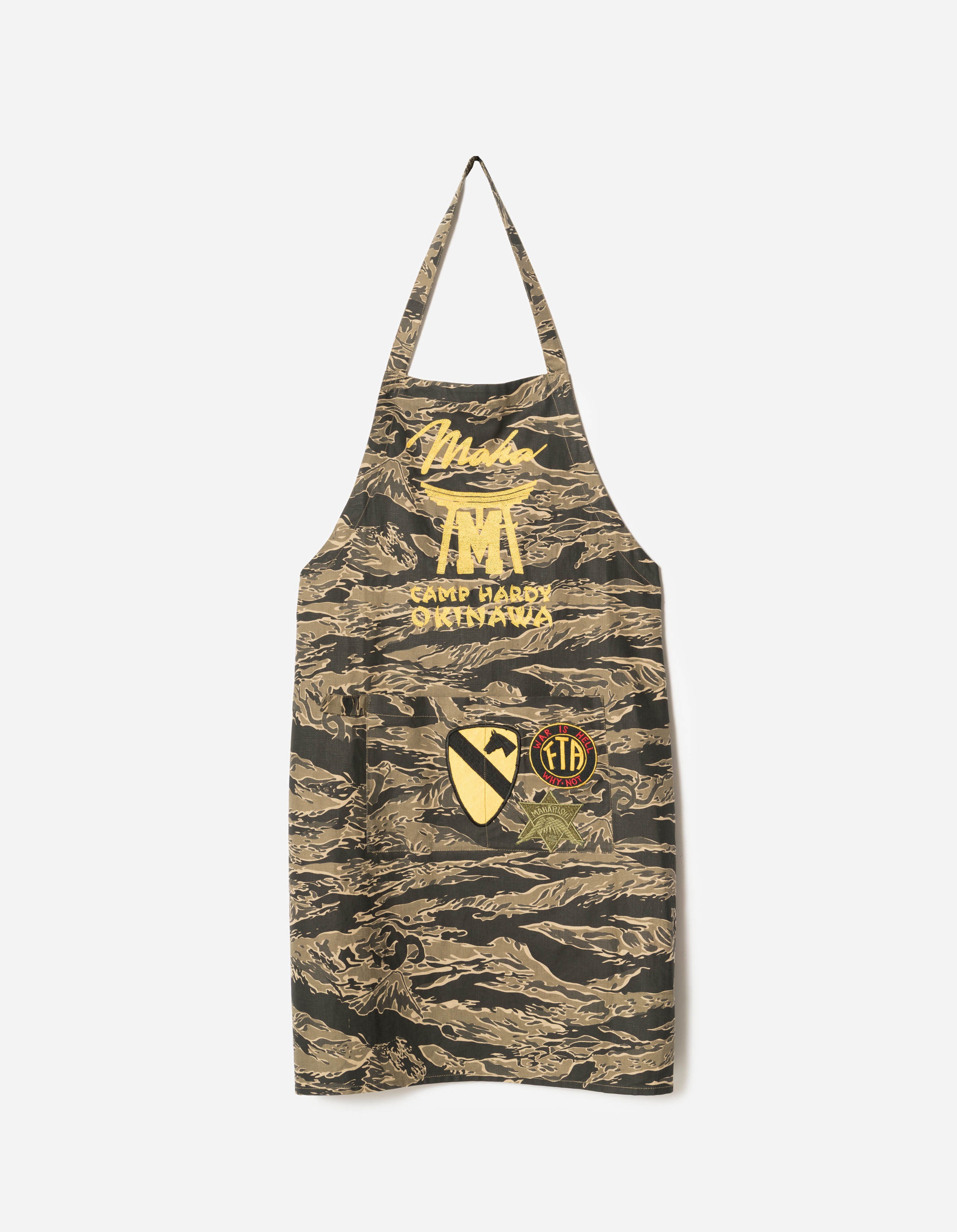 7266 MAHA BBQ Cook Out Apron Mint Gold – Maharishi