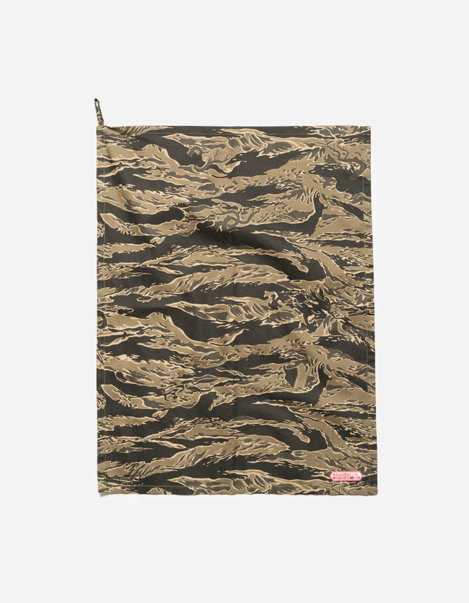 7269 MAHA BBQ Cook Out Tea Towel Mint Gold