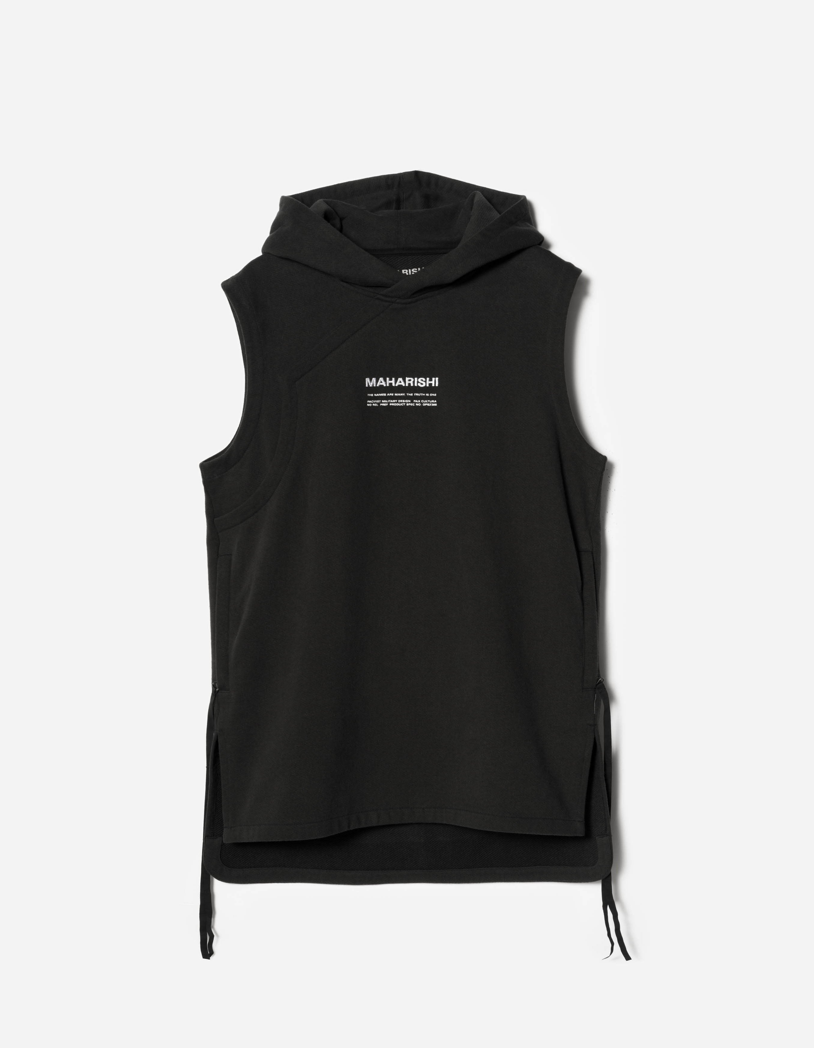 7270 Hooded Prayer Gilet Black – Maharishi