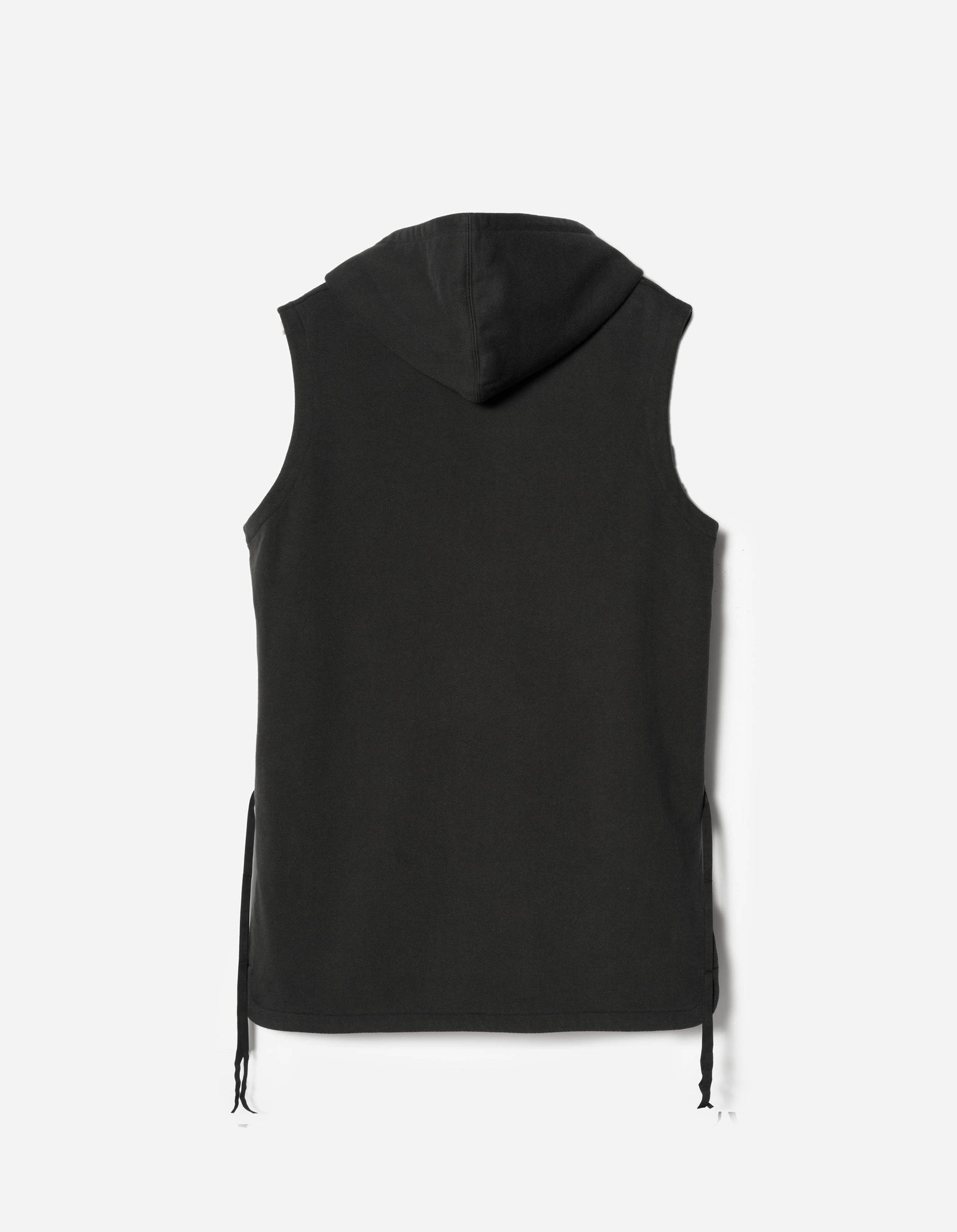7270 Hooded Prayer Gilet Black
