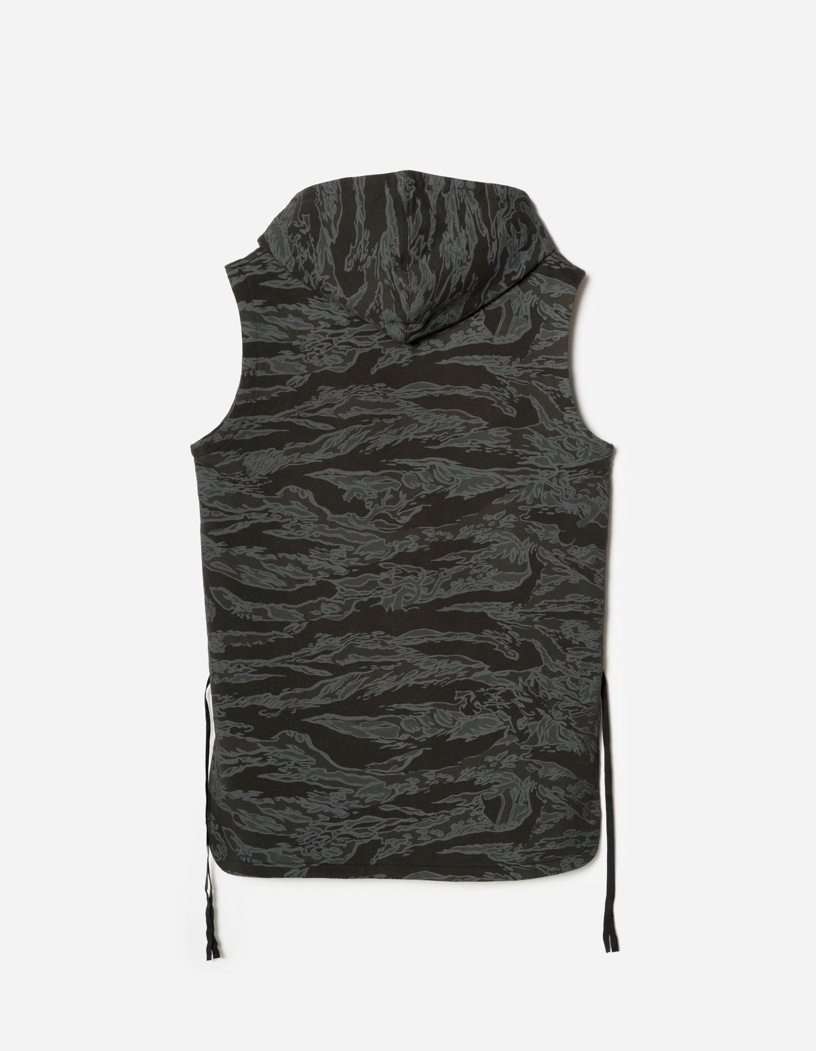 7271 Camo Hooded Prayer Gilet Subdued Night
