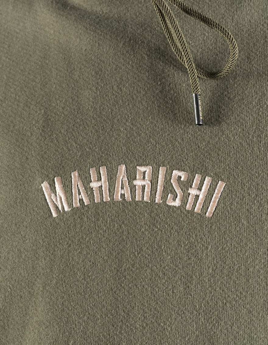 7287 Maharishi Organic Hooded Sweat Olive OG-107F