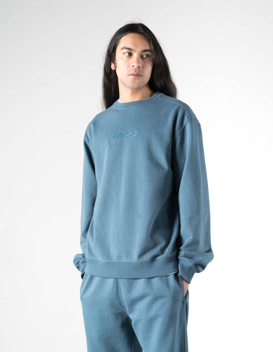7288 Maharishi Organic Crew Sweat Airforce Blue