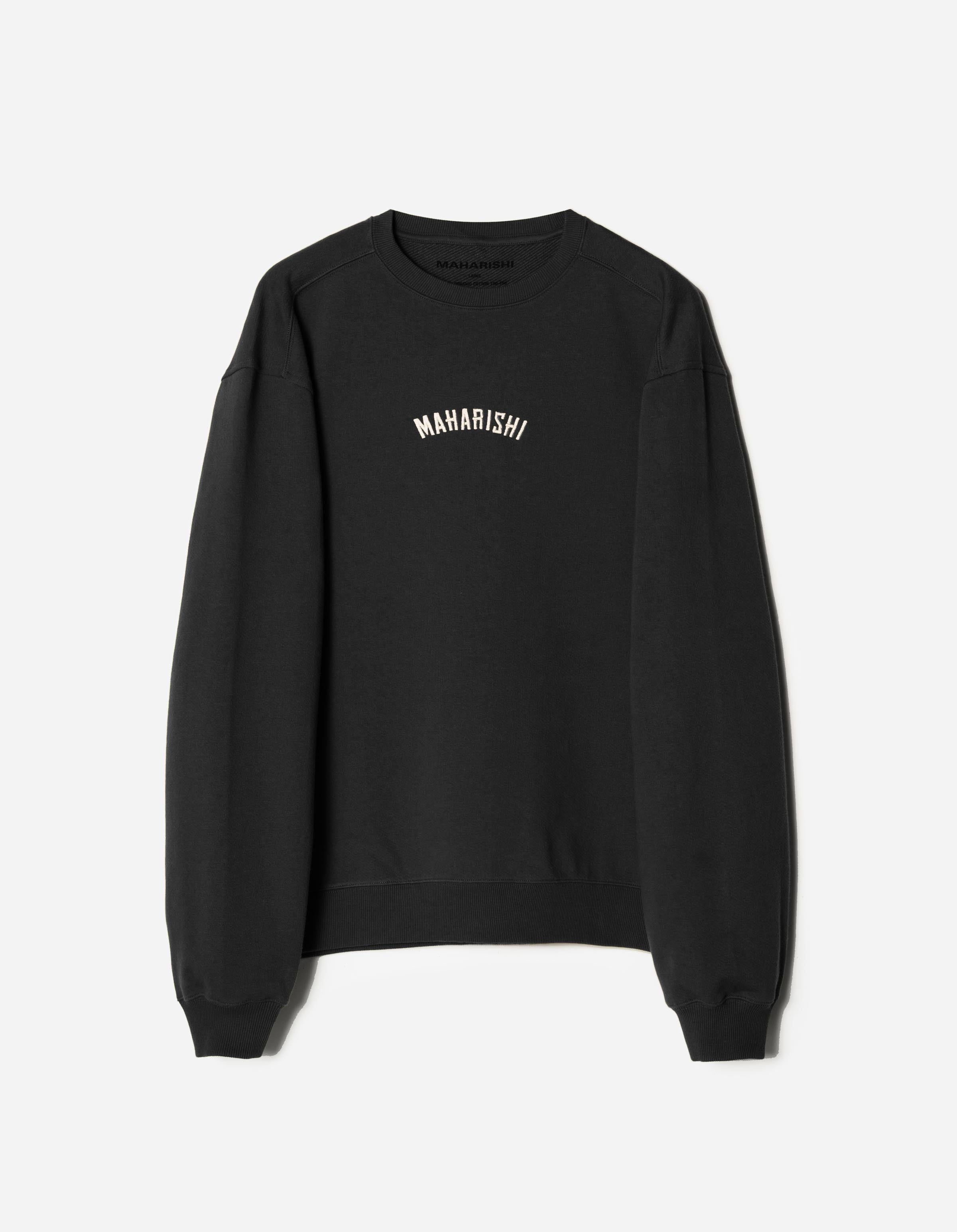 7202 Cordura Fleece Crew Sweat Black – Maharishi