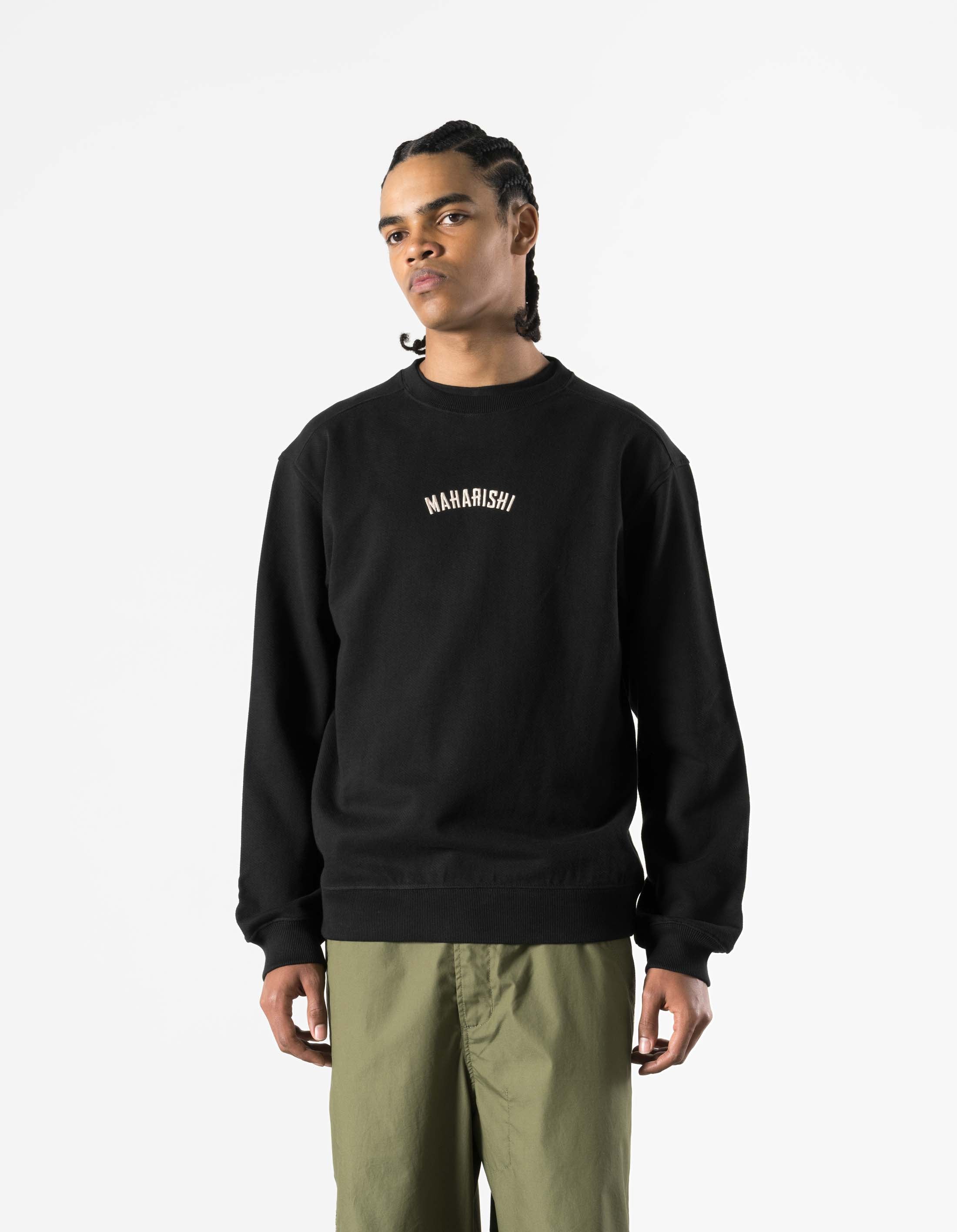 7287 Maharishi Organic Hooded Sweat Black