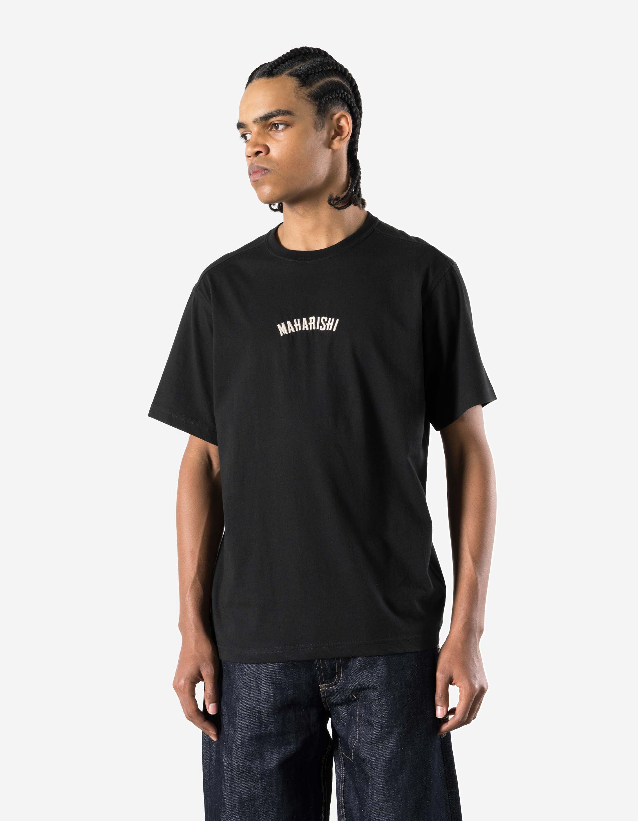 7391 Sakura S/S T-Shirt Black – Maharishi