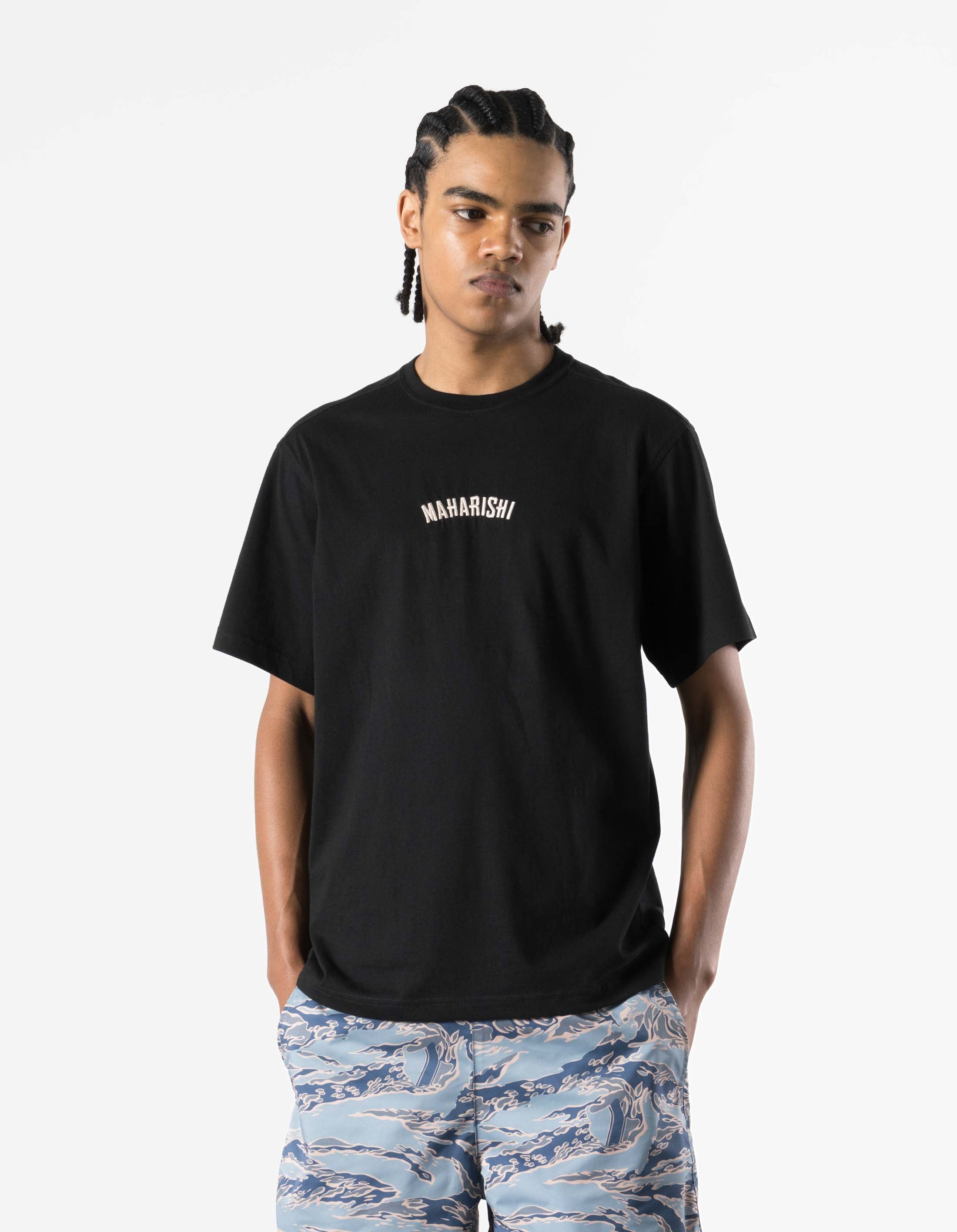 7391 Sakura S/S T-Shirt Black – Maharishi