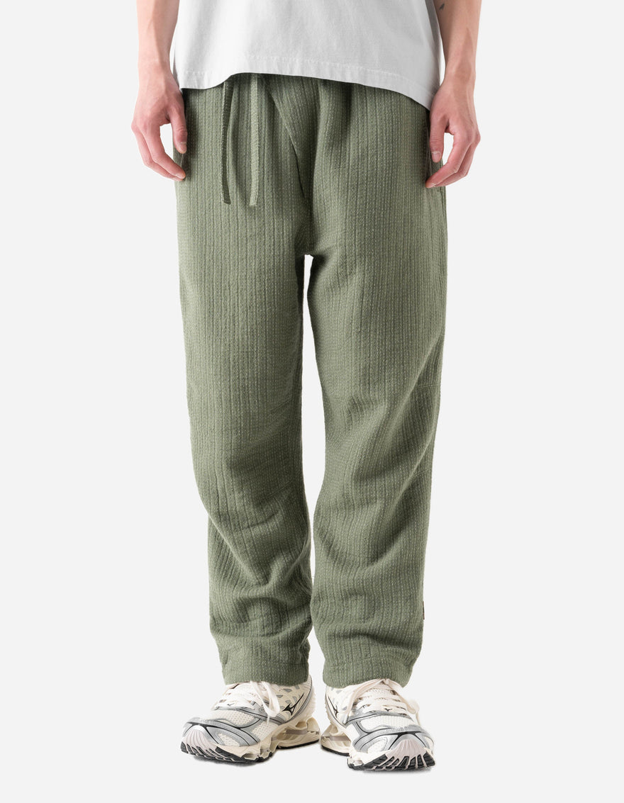 7300 Light Kantha Asym Track Pant Olive