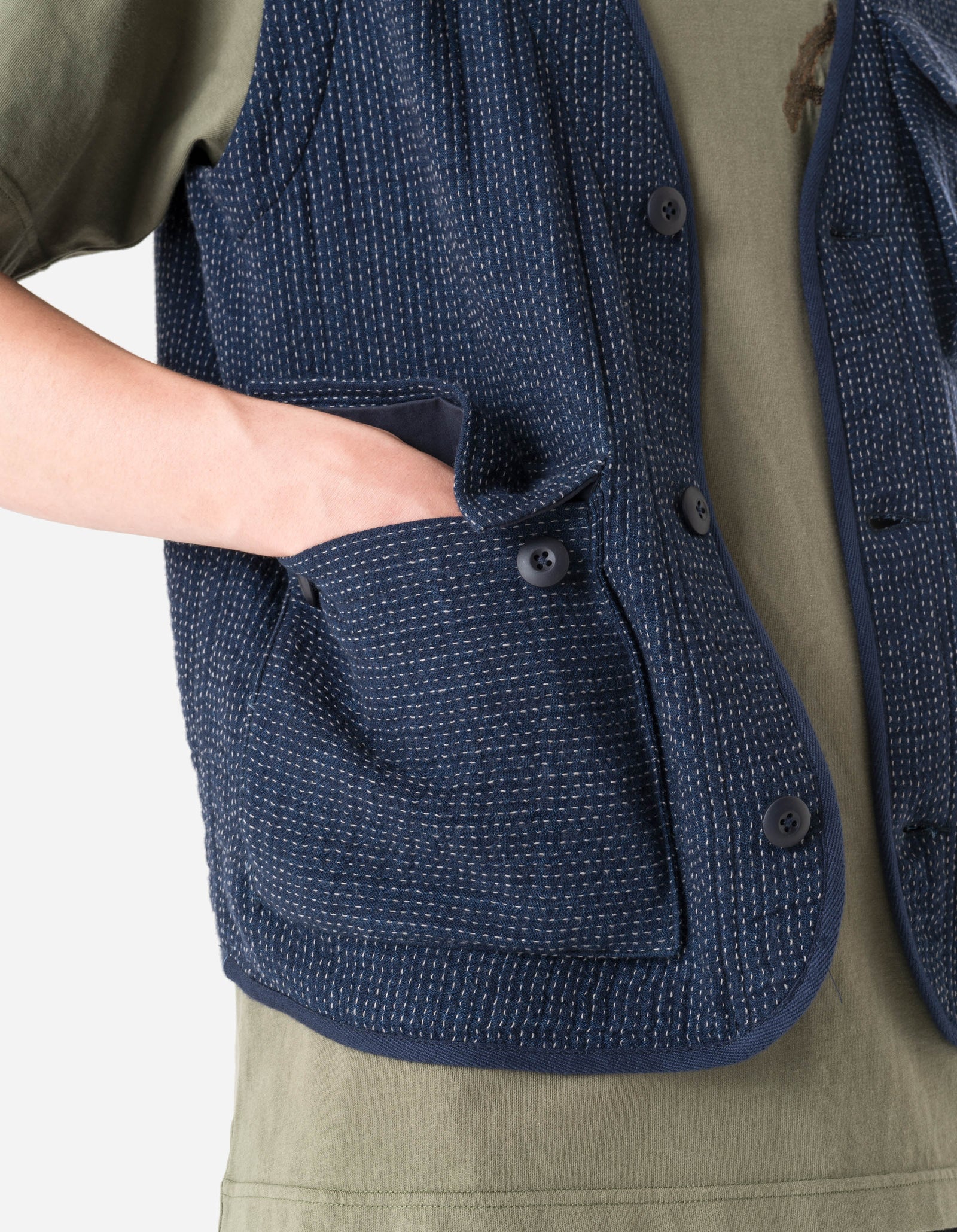 7303 Utility Vest Indigo