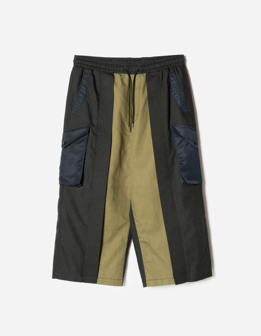 7406 Duality Hemp Cargo Hakama Navy/Olive