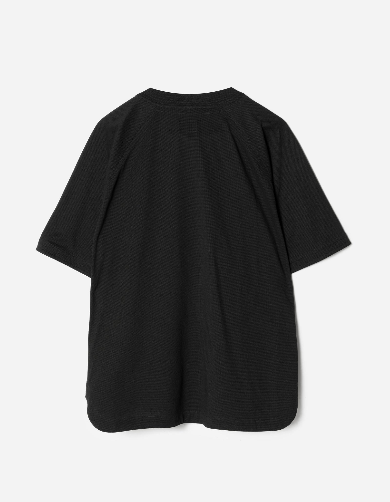 7309 Coolmax® Mesh Asym Monk Shirt Black