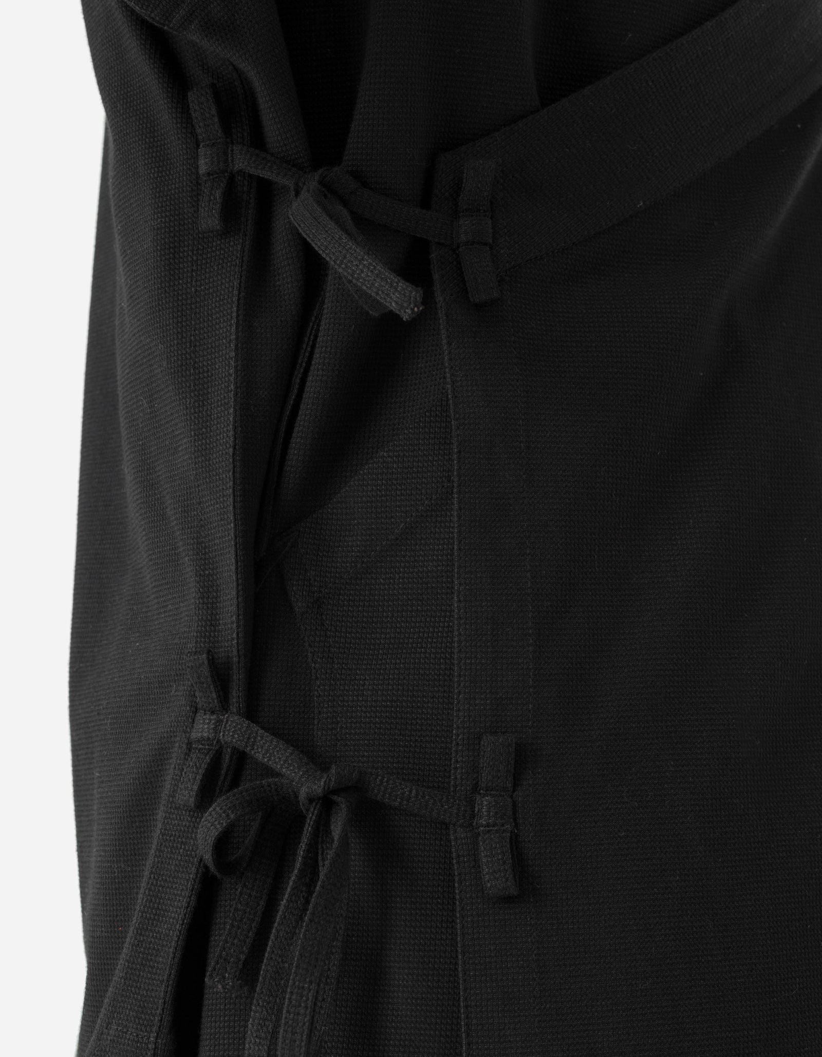 7309 Coolmax® Mesh Asym Monk Shirt Black