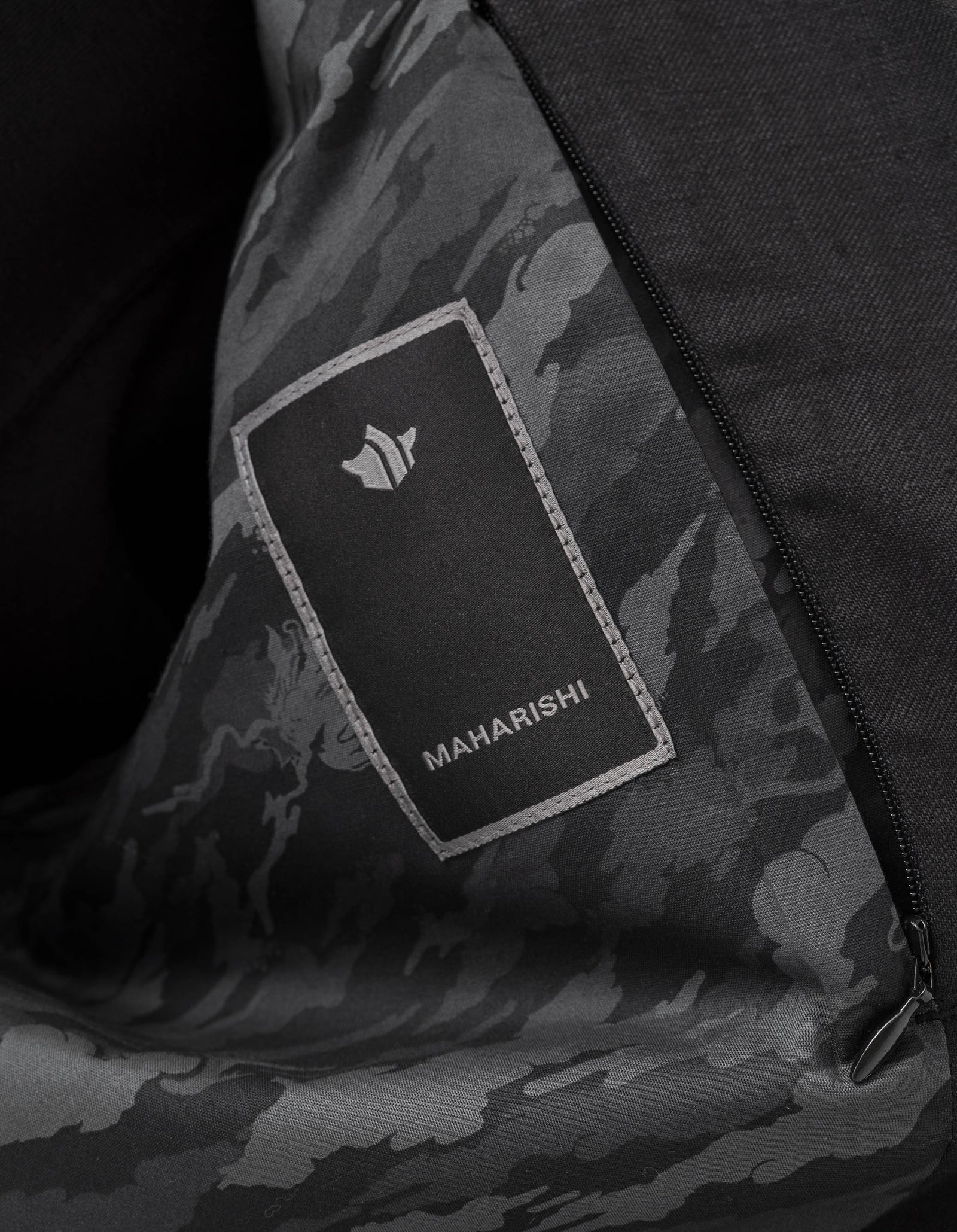 7311 Maha Asym Linen Blazer Black