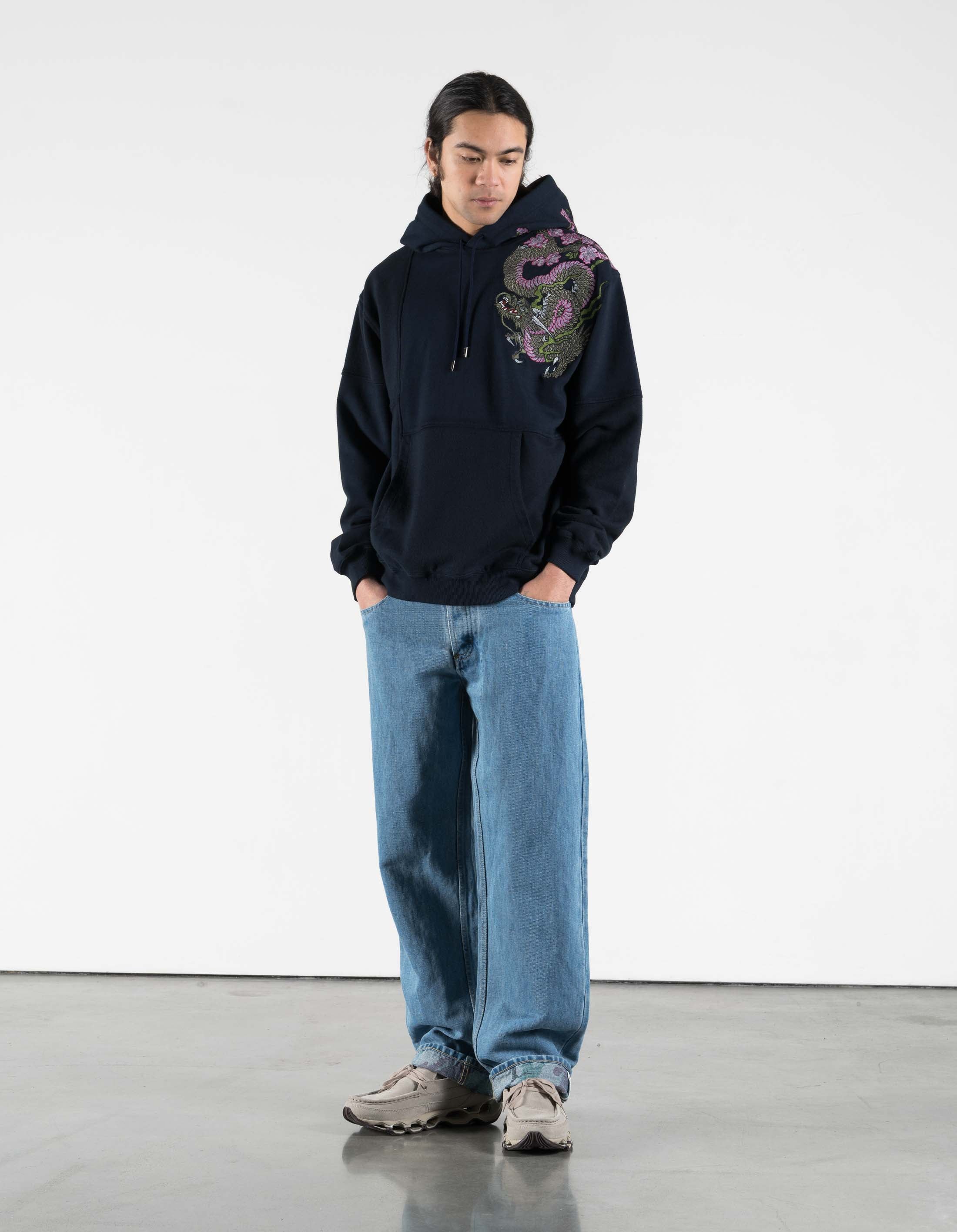 KITH TOKYO SAKURA Gates Noragi Hoody 紺 M 7362 Sakura Tugihagi Hooded Sweat Navy – Maharishi
