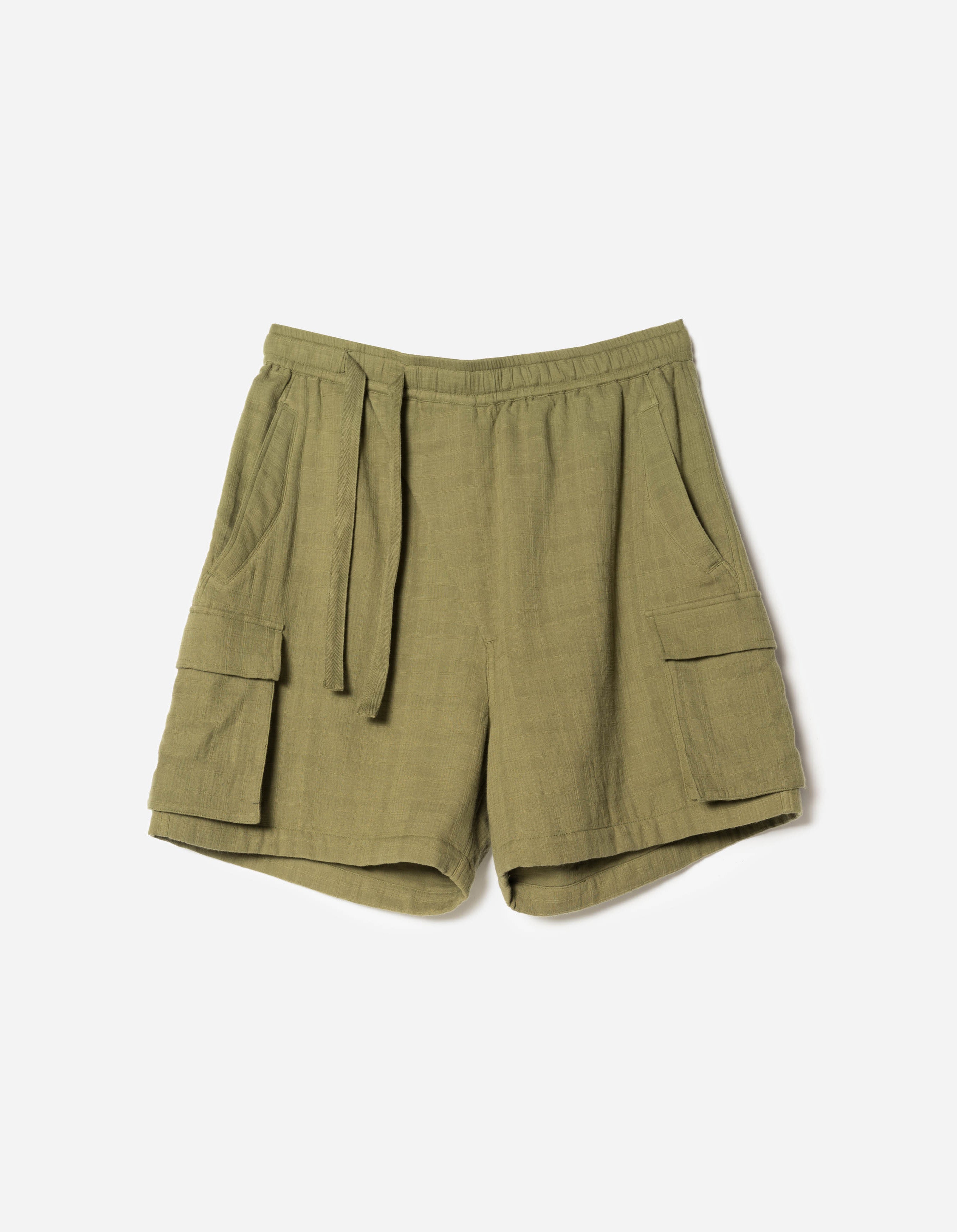 6056 Asym Hakama Shorts Olive OG-107F – Maharishi