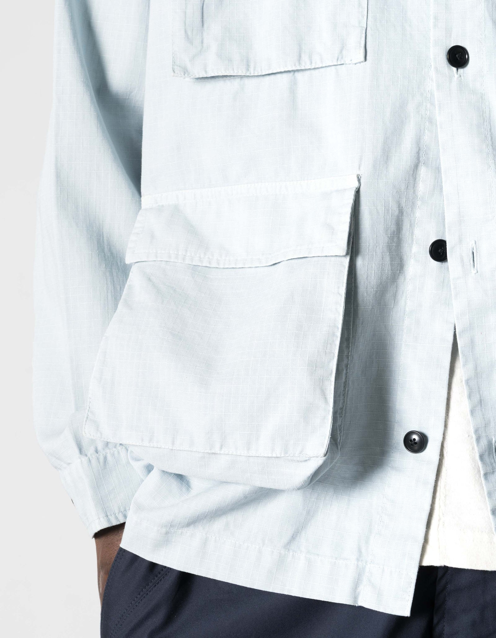 7318 Hemp Ripstop BDU Shirt Light Blue